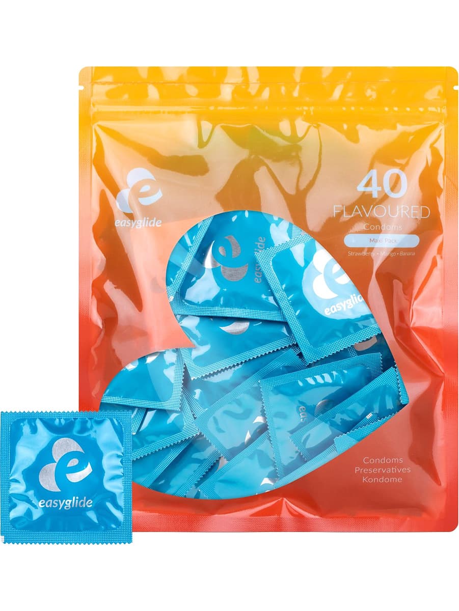 EasyGlide : Flavored Condoms, 40-pack