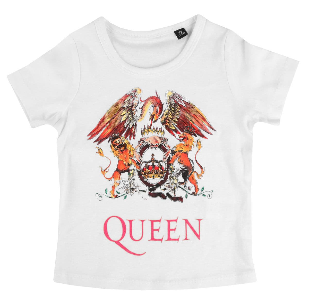 Tyttöjen t-paita Queen - (Crest) - valkoinen/monivärinen - METAL-KIDS 104