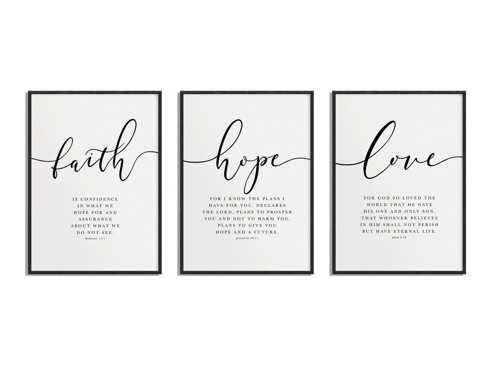 Faith Hope Love Julistesetti - Sarja 3