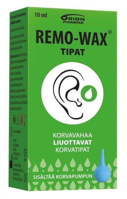 Remo-Wax korvatipat + korvapumppu 10 ml
