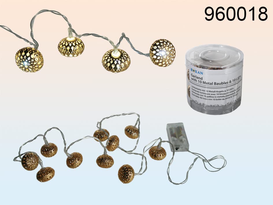 OOTB PARISTO KULTAPALLO VALOSARJA 10 X LED