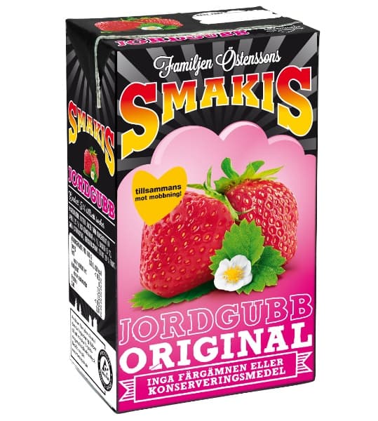 Smakis Jordgubb Pillimehu Original 250 Ml