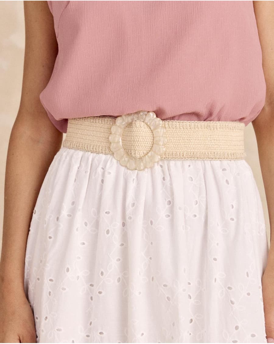Issa Raffia Belt Unique