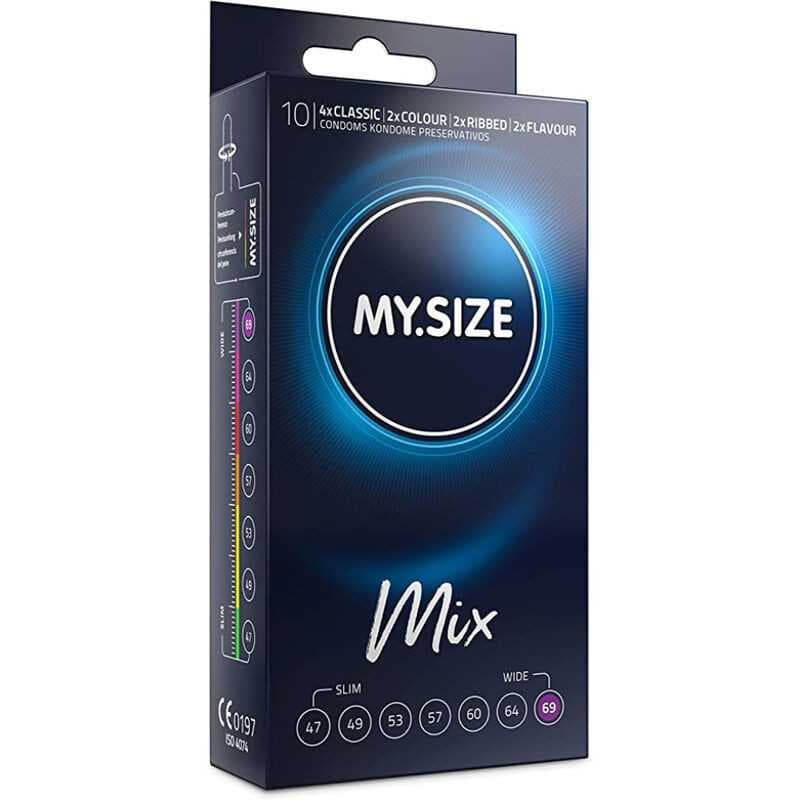 Kondomi - Mix, 69 mm, 10 kpl - My Size
