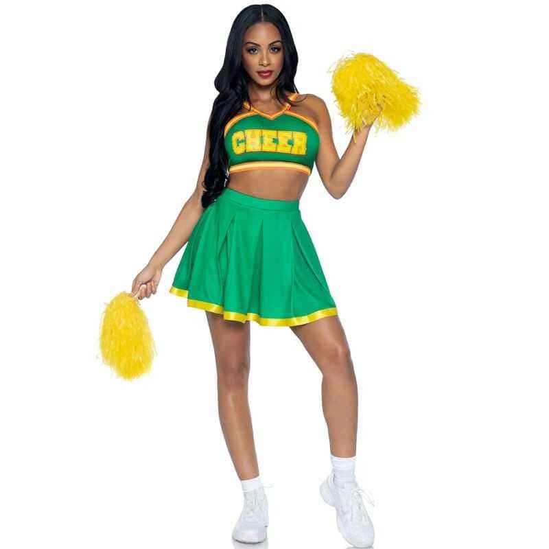 Aikuisten Naamiaisasu - Cheerleader, S/M - Leg Avenue