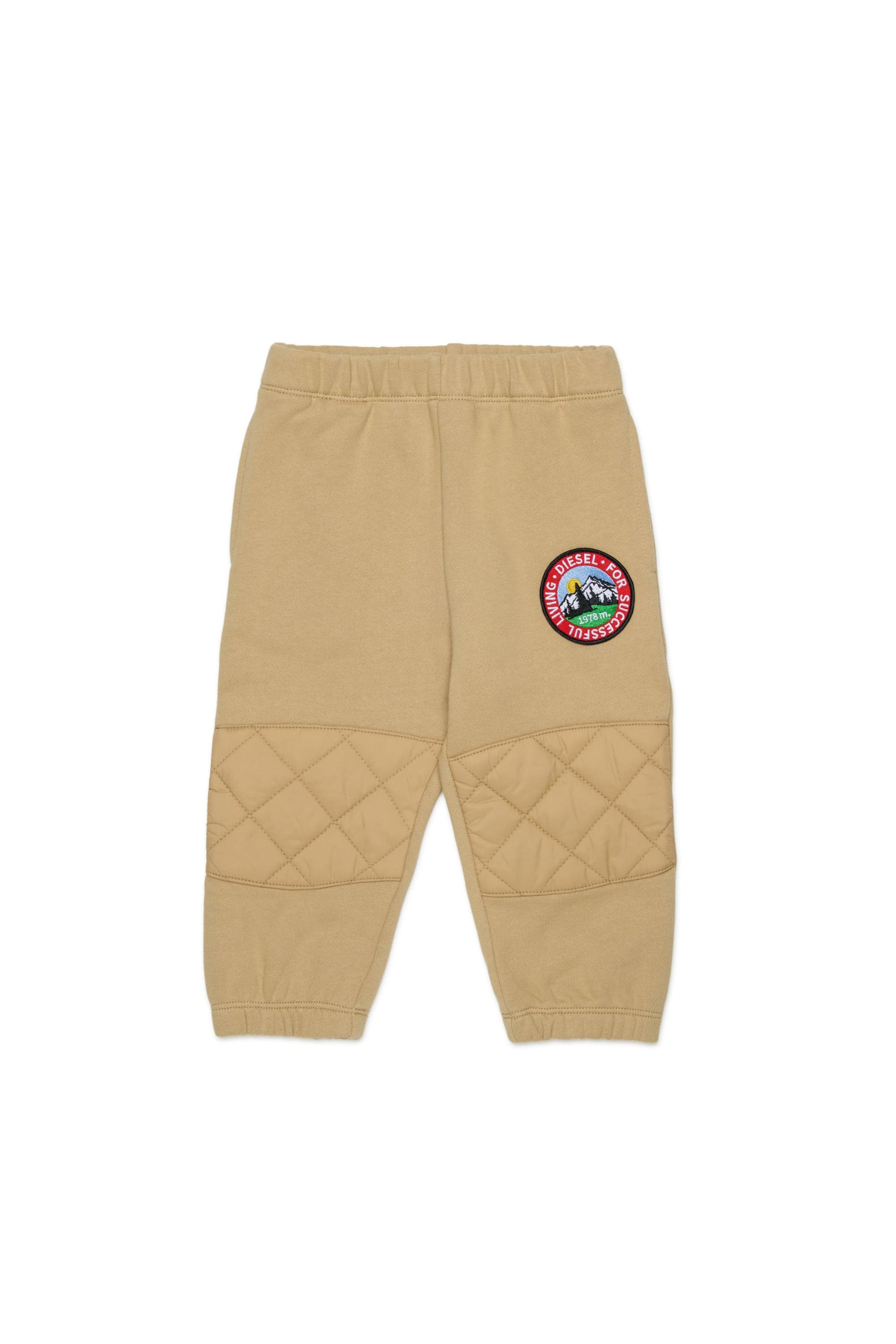 Diesel - Sweatpants with quilted knee panels - Pants - Unisex - Brown