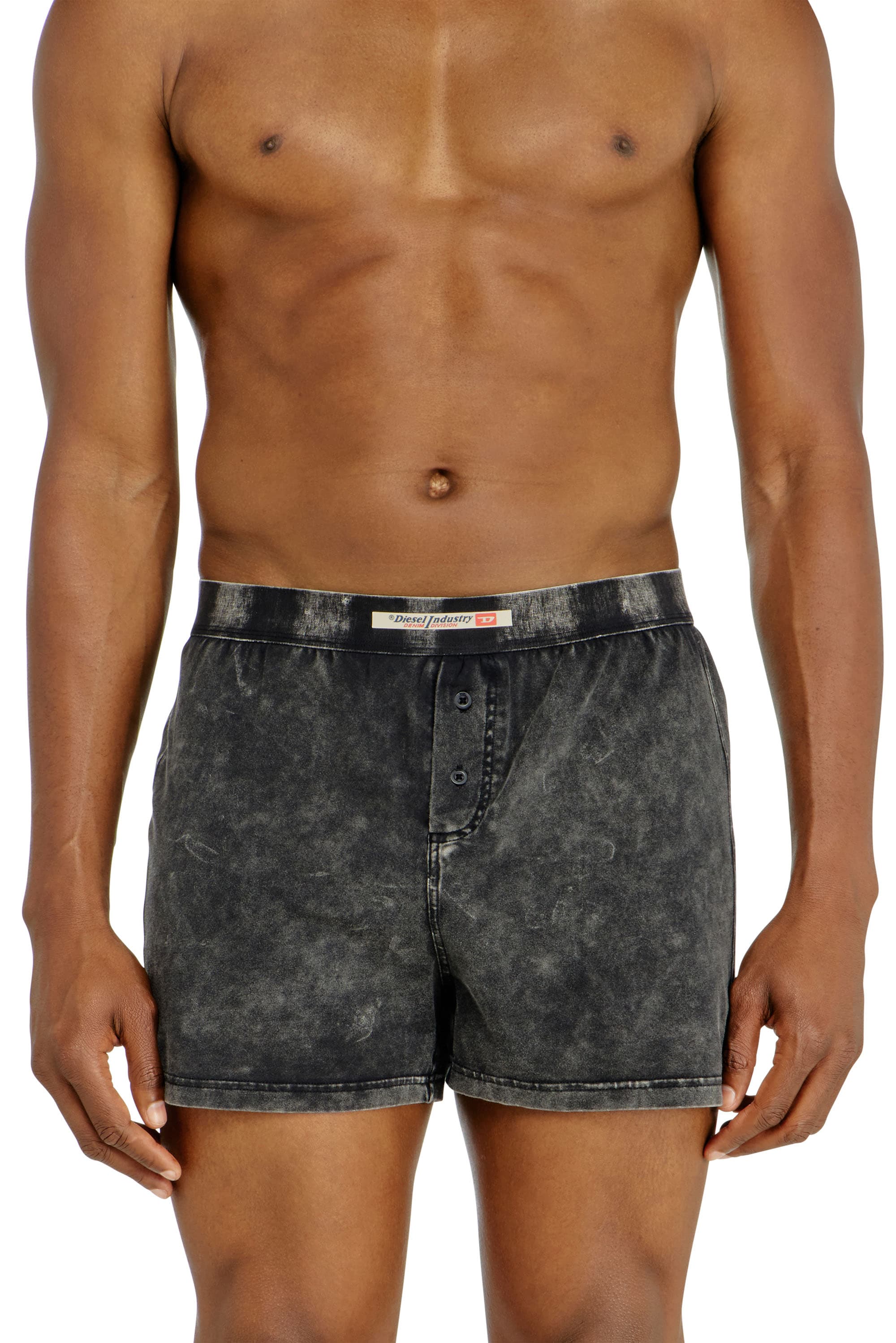 Diesel - Boxer briefs in cotton with denim effect - Boxer briefs - Man - Grey