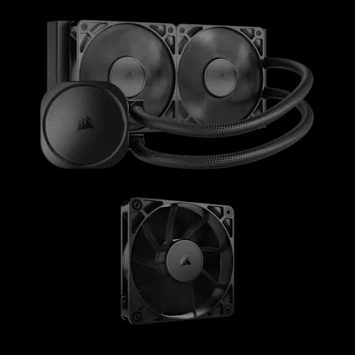 CORSAIR Nautilus 240 CPU-Kühler und RS120 Lüfter-Bundle