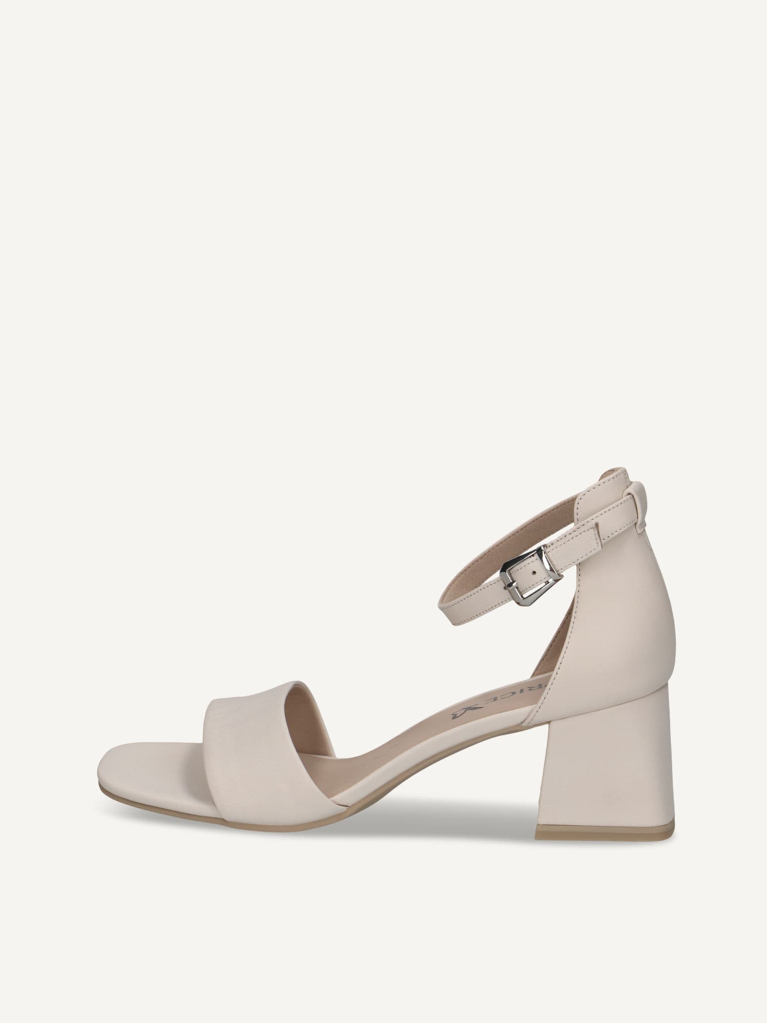 CAPRICE Heeled sandal, white, made of Leather with Block heel, Size 37