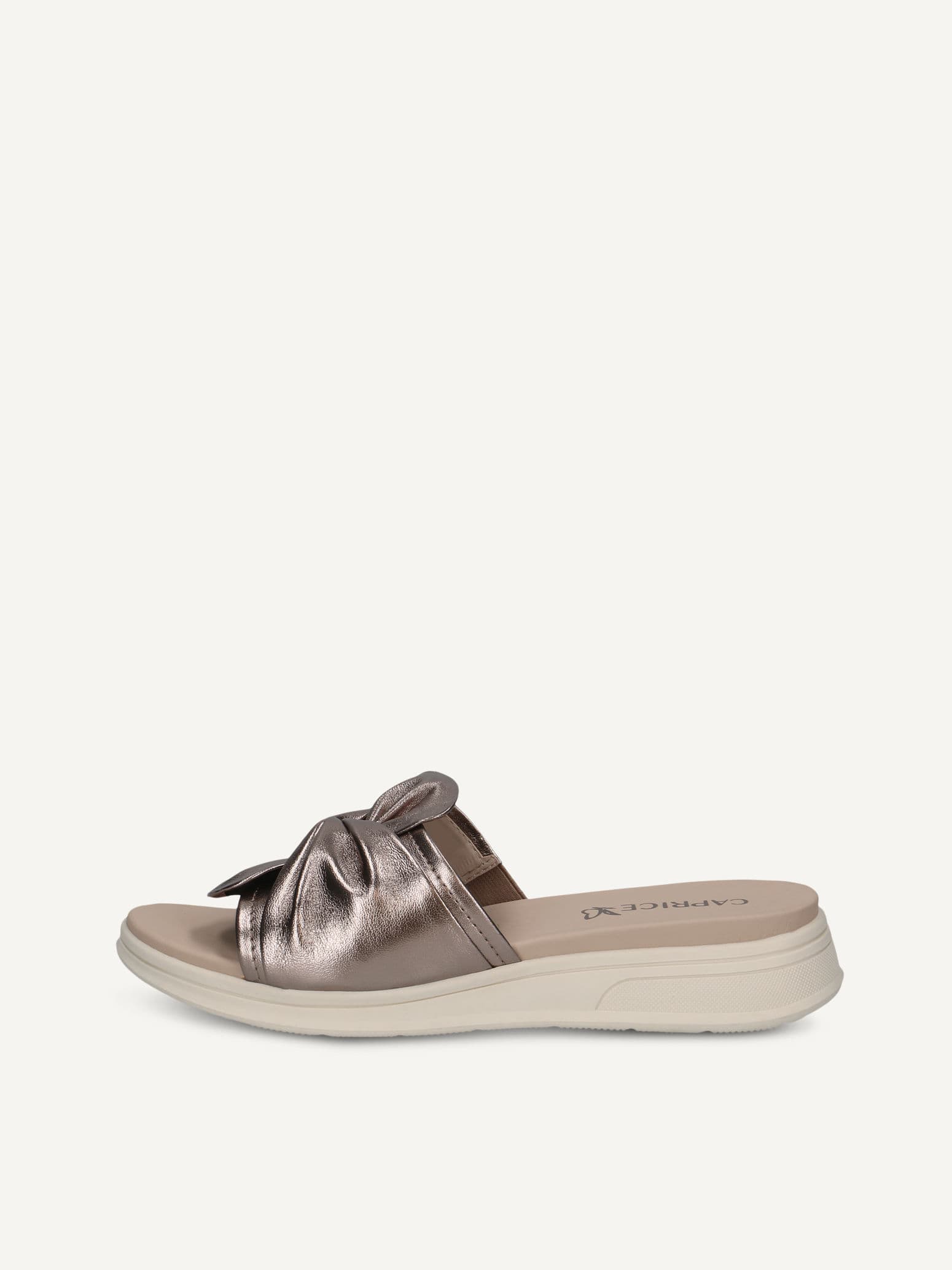 CAPRICE Mule, metallic, made of Leather without heel, Size 37