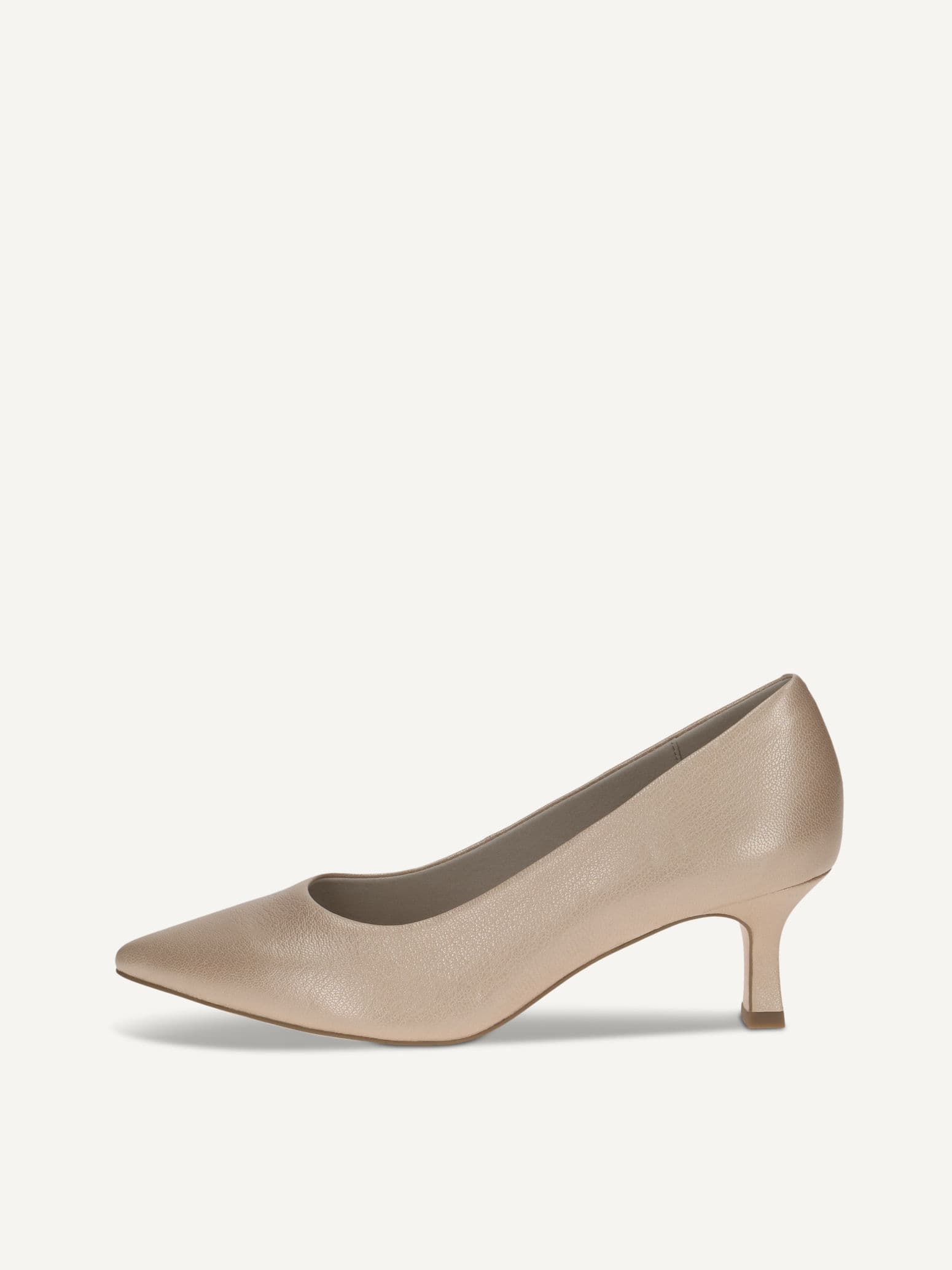 CAPRICE Pumps, beige, made of Leather with Queenie, Size 40.5