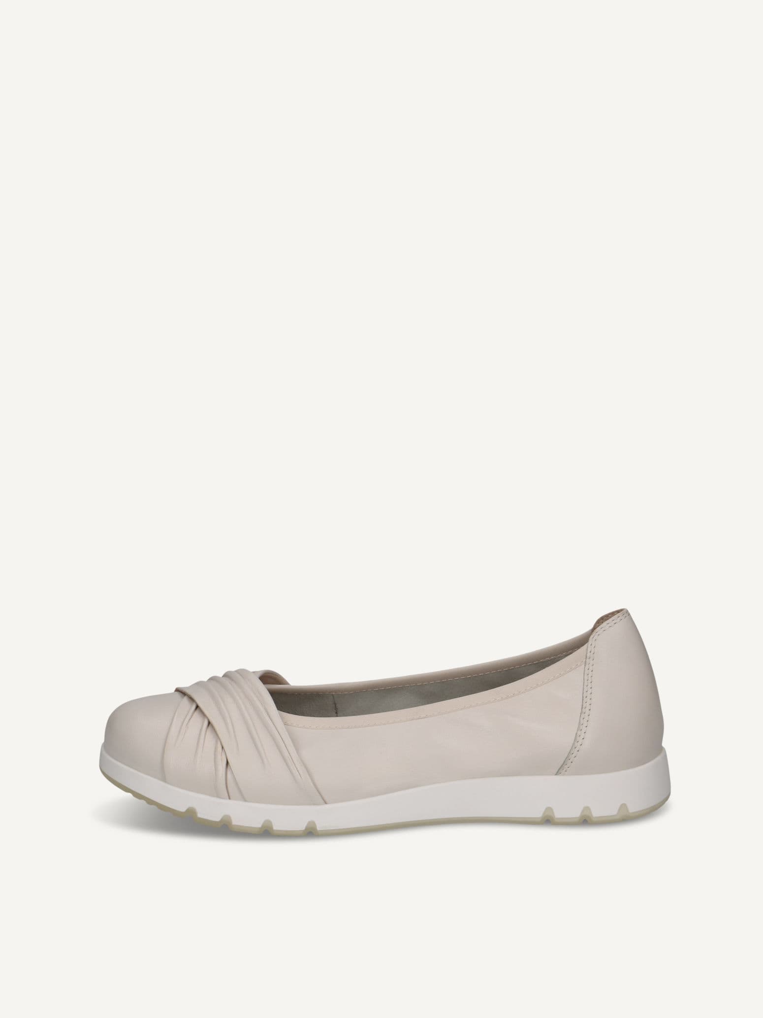 CAPRICE Ballerina, white, made of Leather, Size 38