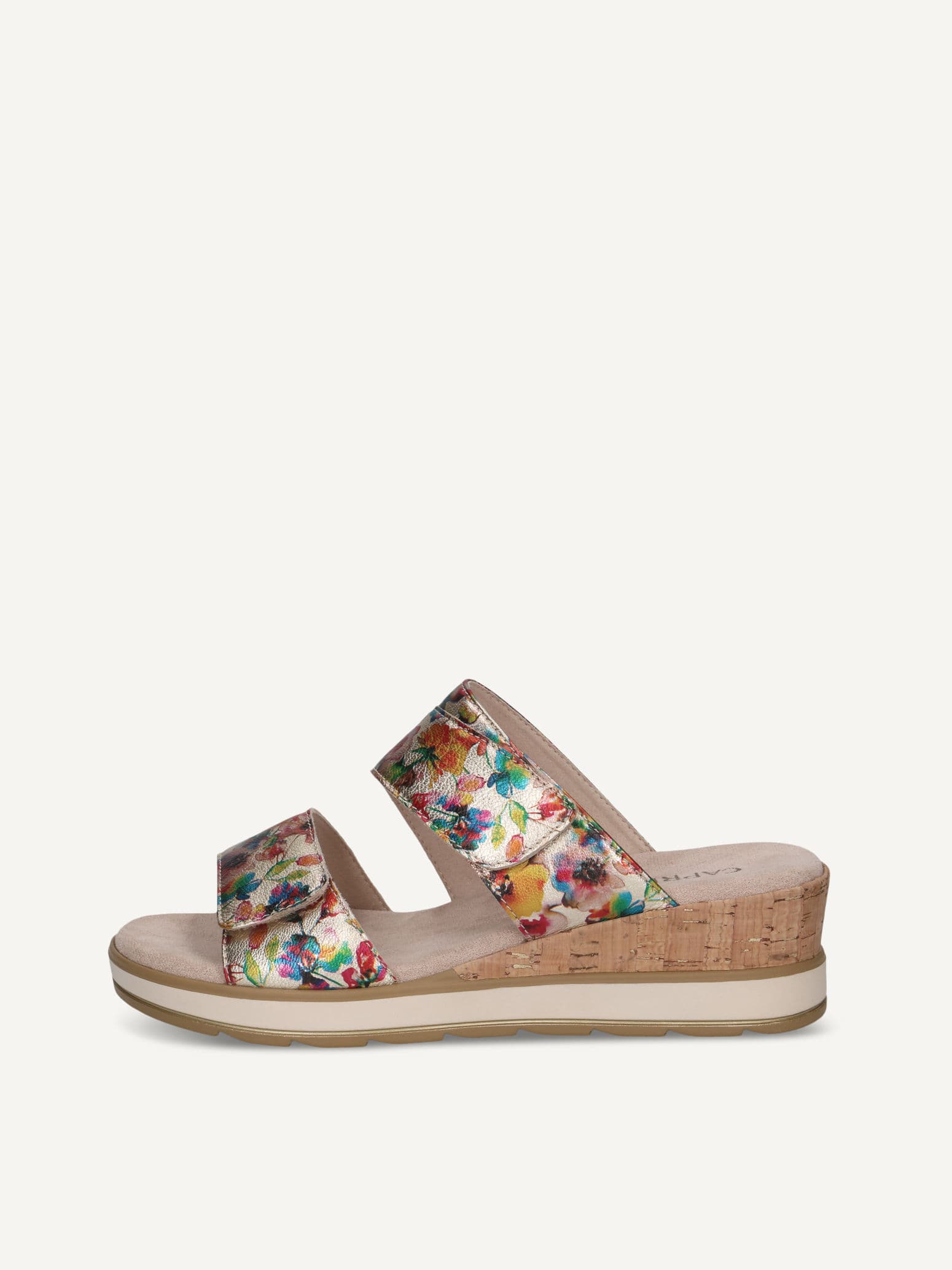 CAPRICE Mule, metallic, made of Leather without heel, Size 37
