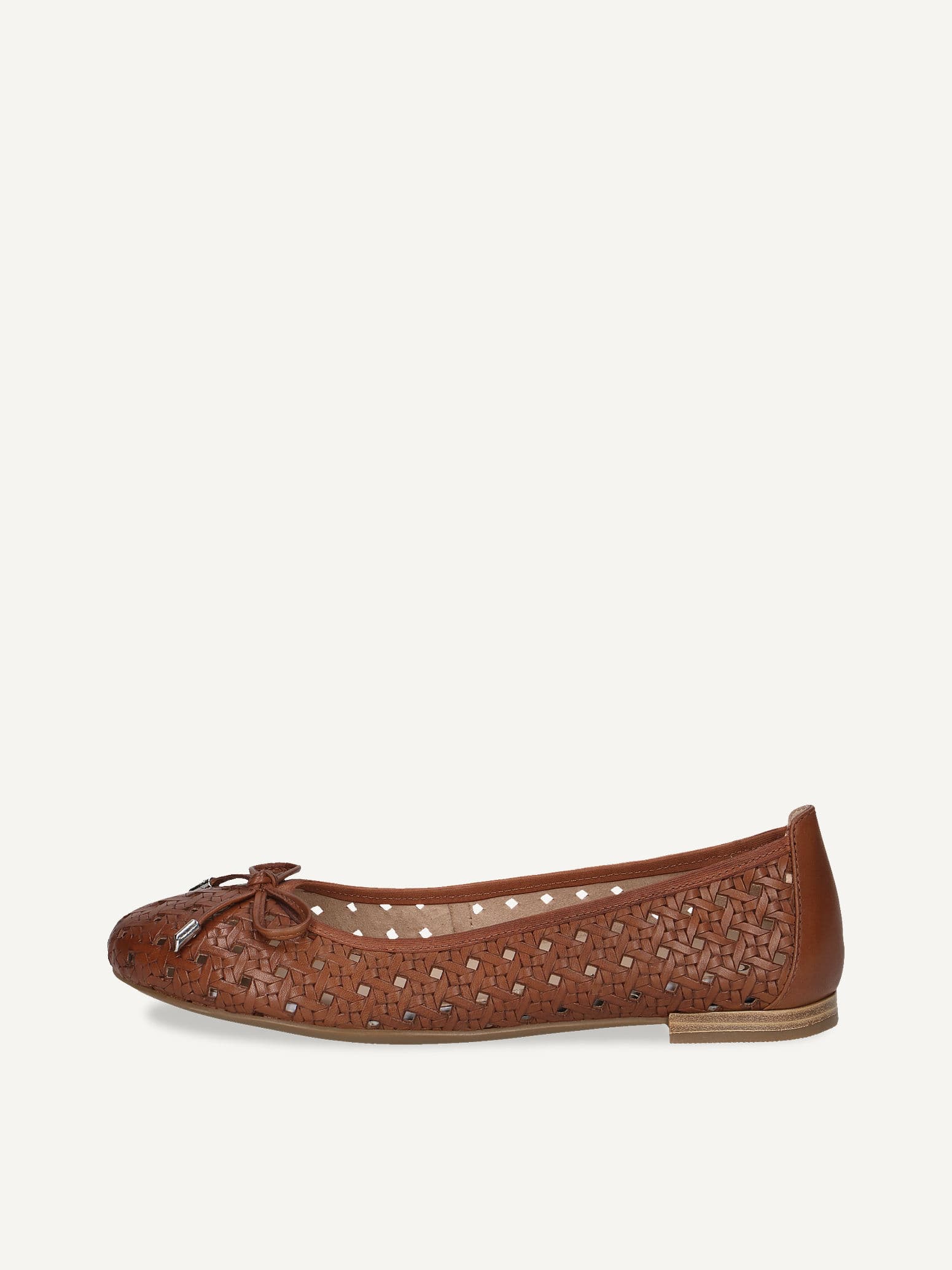 CAPRICE Ballerina, brown, made of Leather with Block heel, Size 41