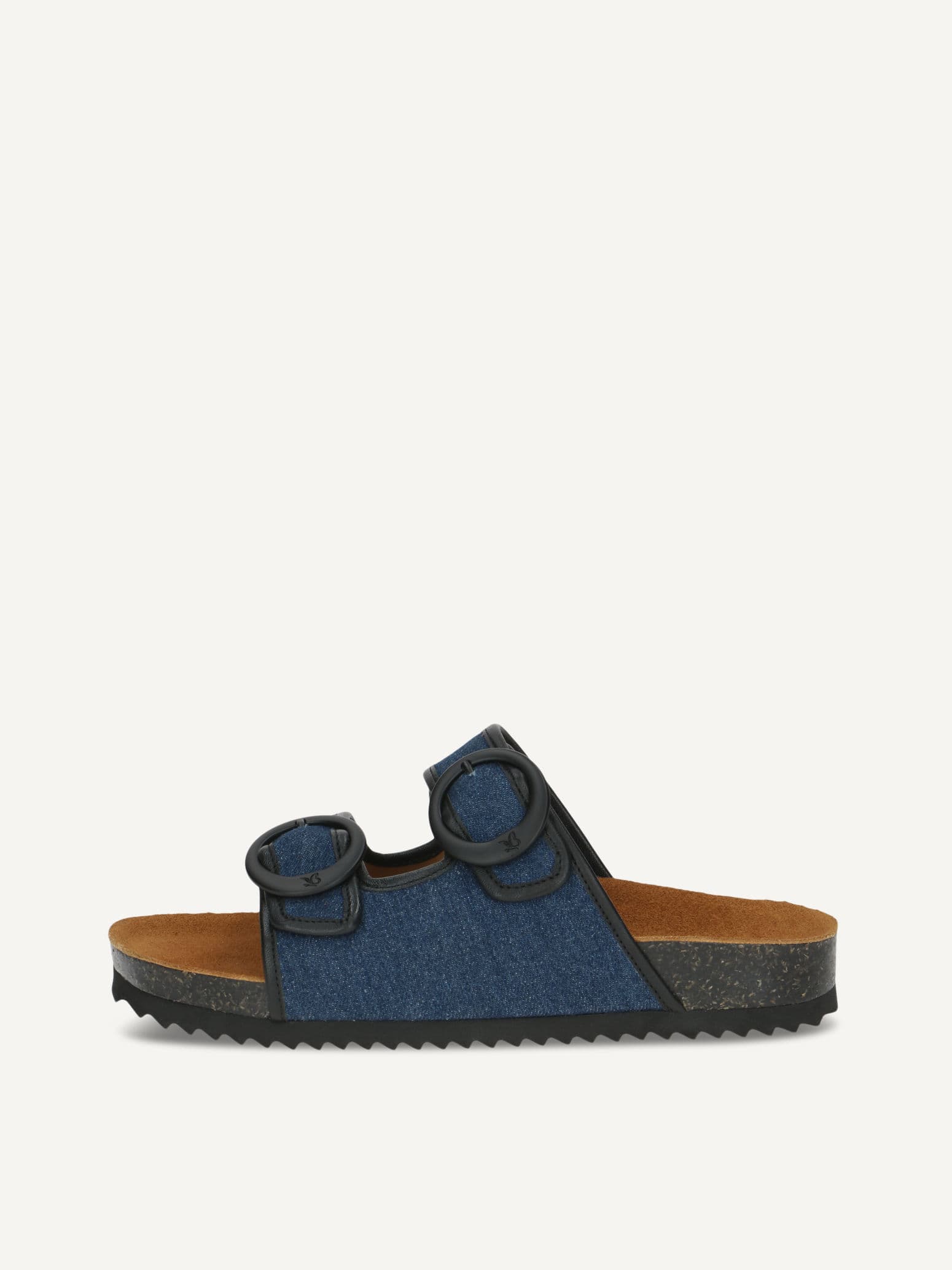 CAPRICE Mule, blue, made of Leather and synthetic without heel, Size 37