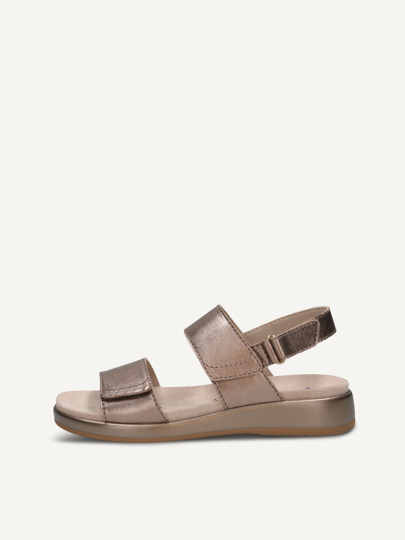 CAPRICE Sandal, brown, made of Leather without heel, Size 37