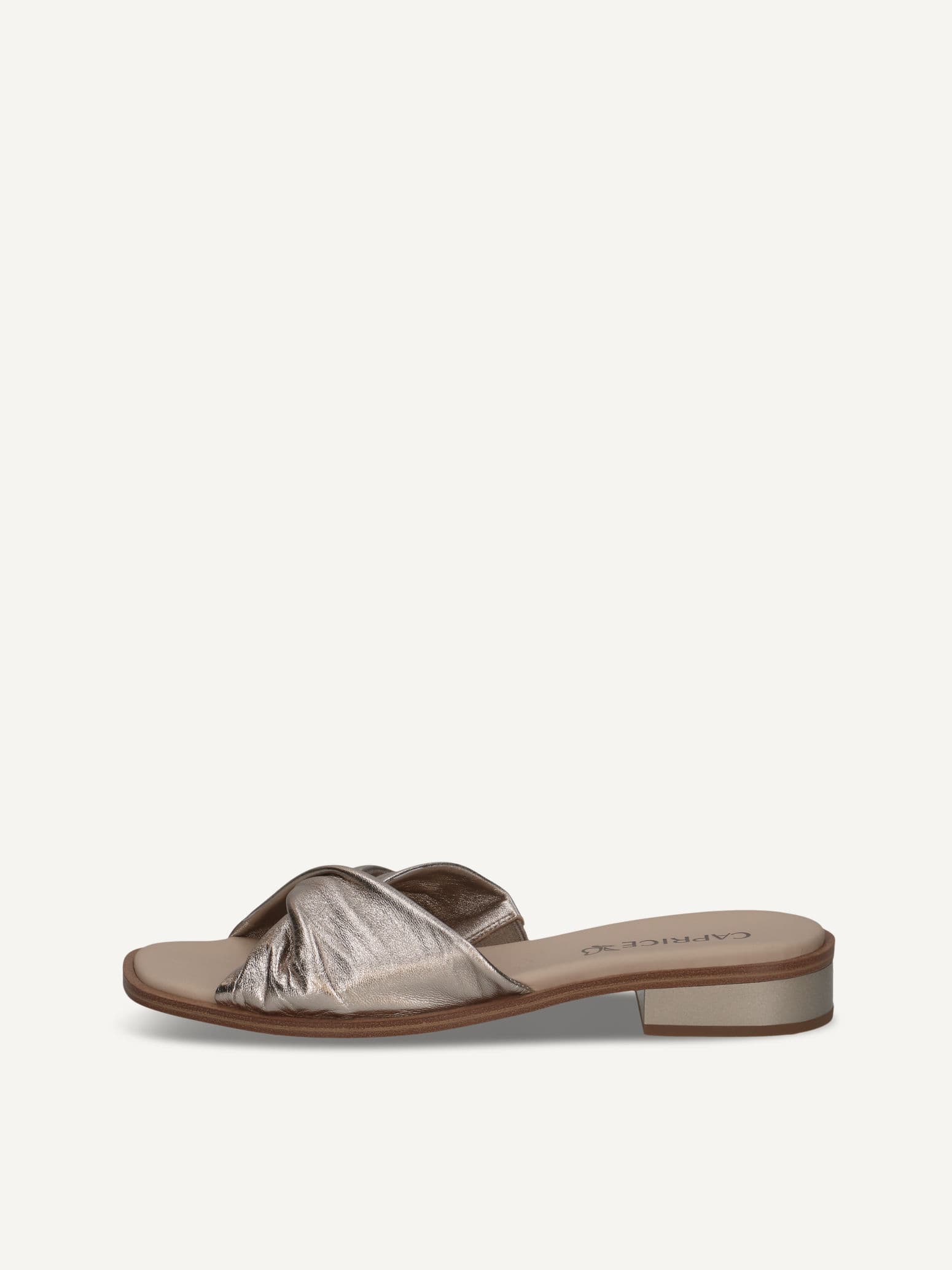 CAPRICE Mule, brown, made of Leather with Block heel, Size 41