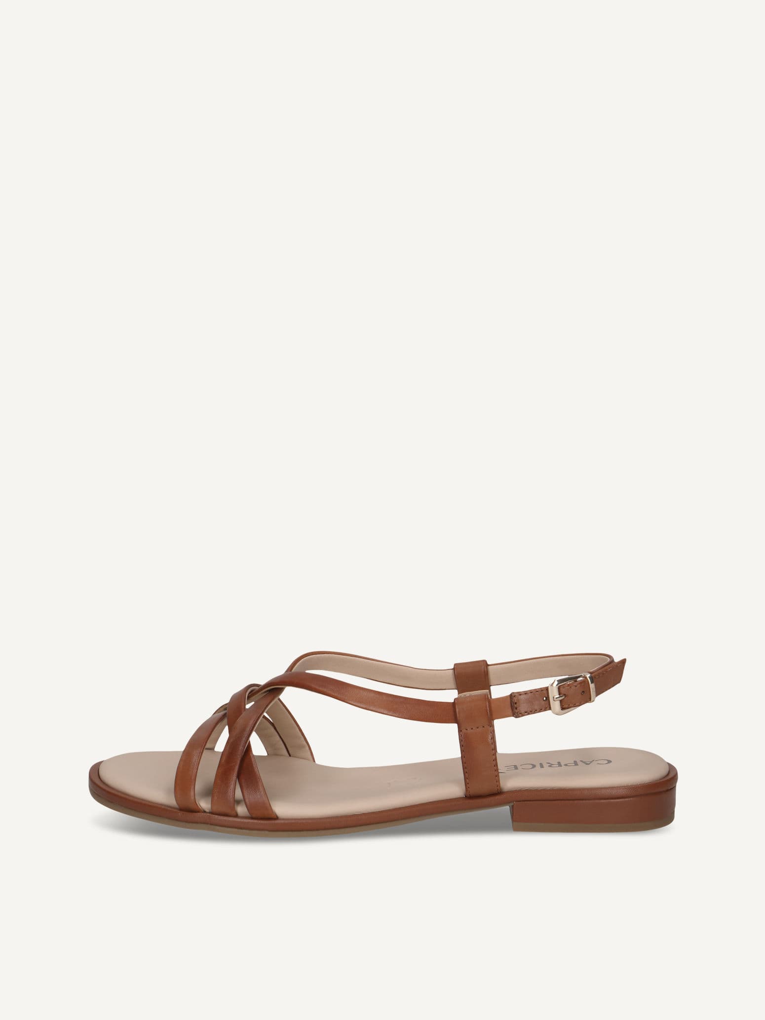 CAPRICE Sandal, brown, made of Leather with Block heel, Size 36
