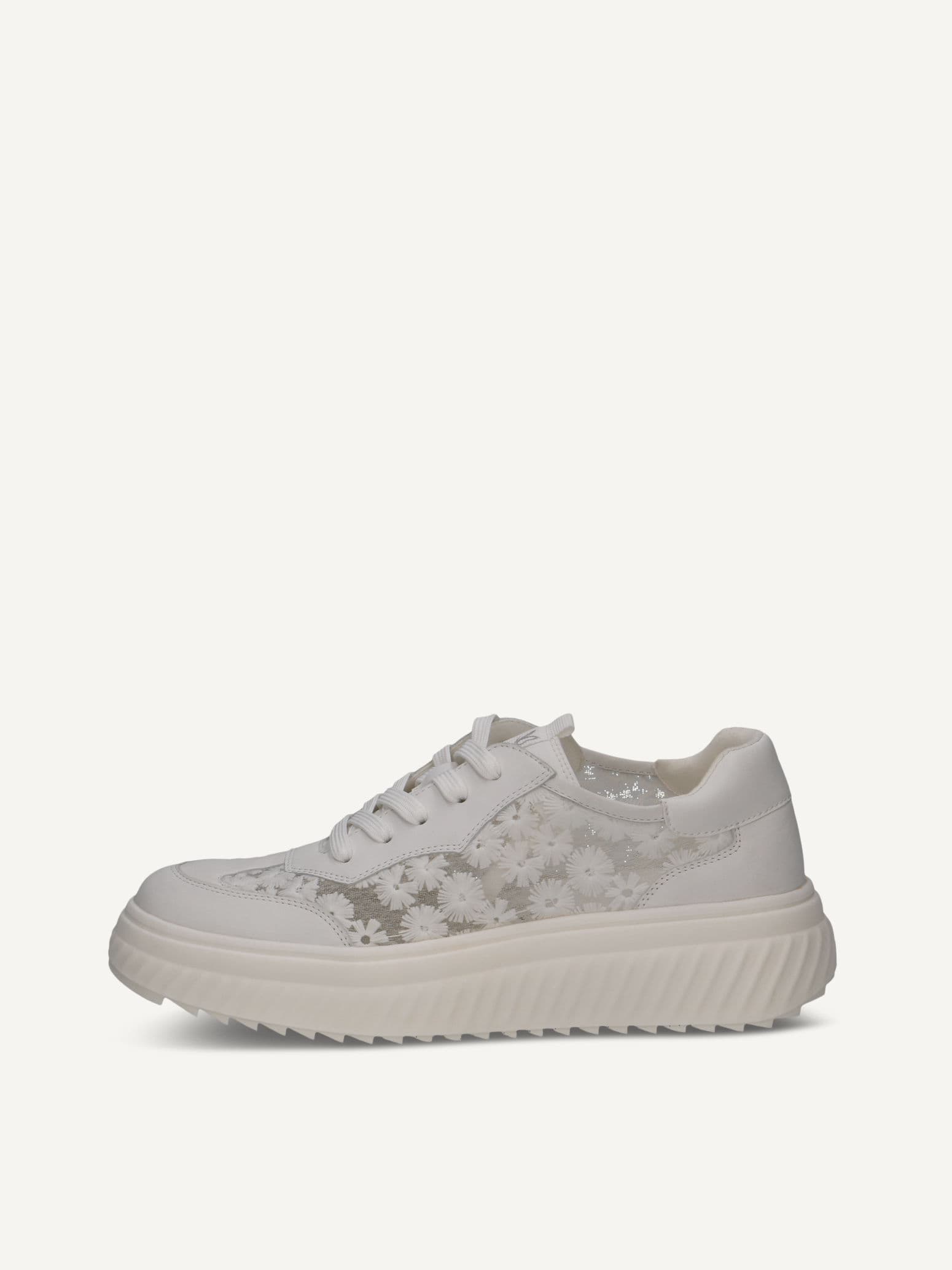 CAPRICE Sneaker, white, made of Leather/synsthetik/textile, Size 36