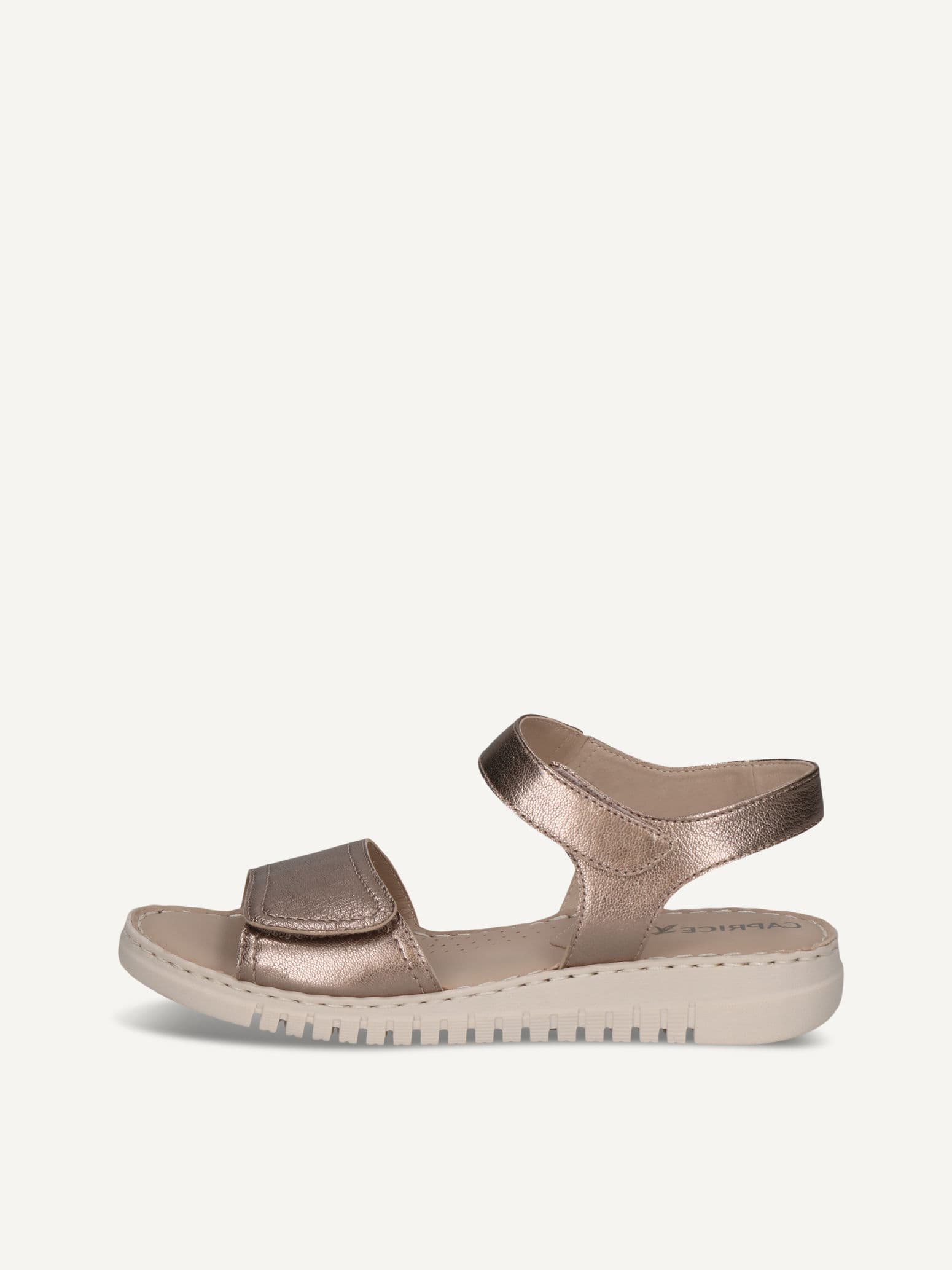 CAPRICE Heeled sandal, brown, made of Leather without heel, Size 40