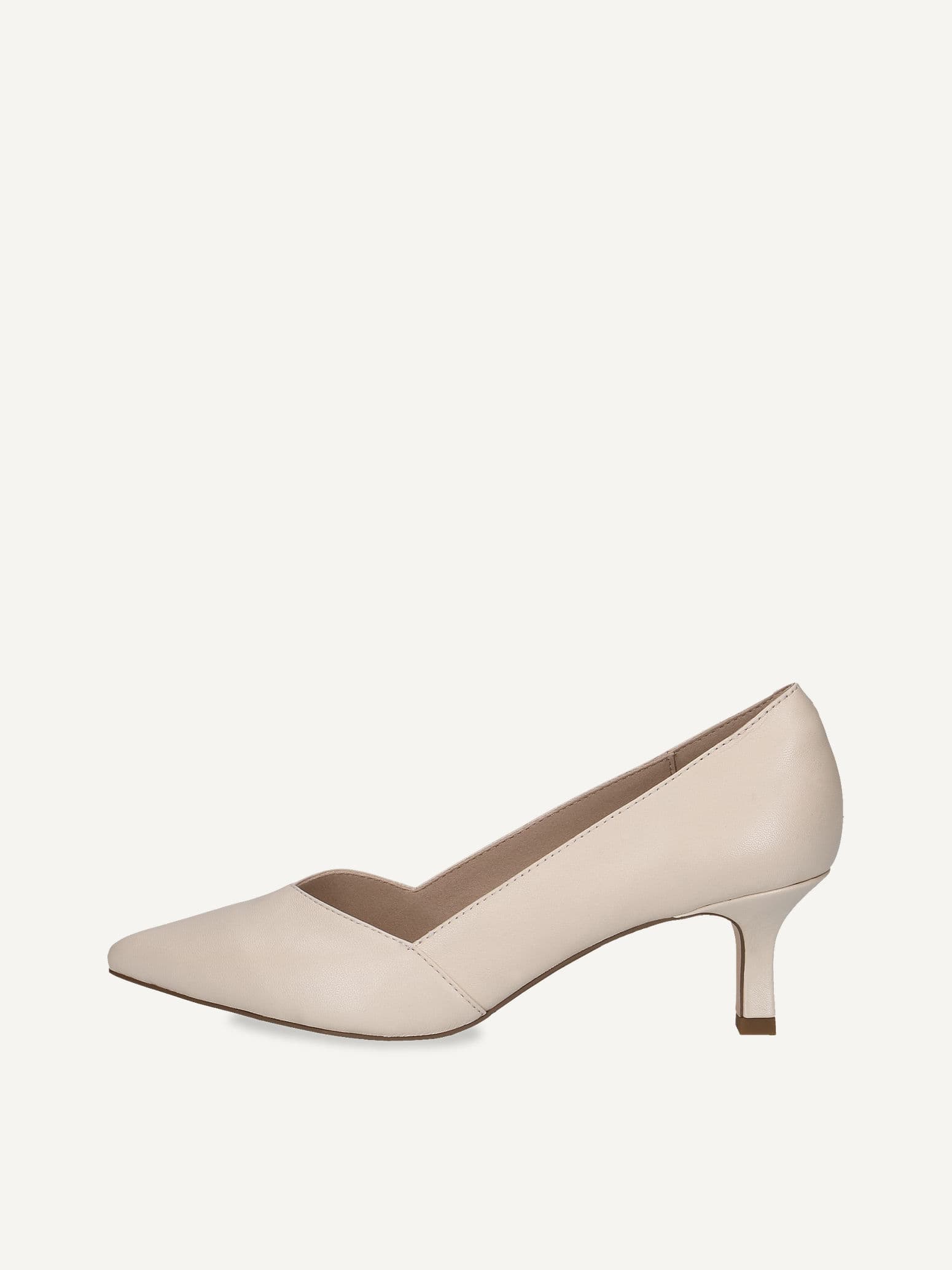 CAPRICE Pumps, beige, made of Leather with Queenie, Size 41