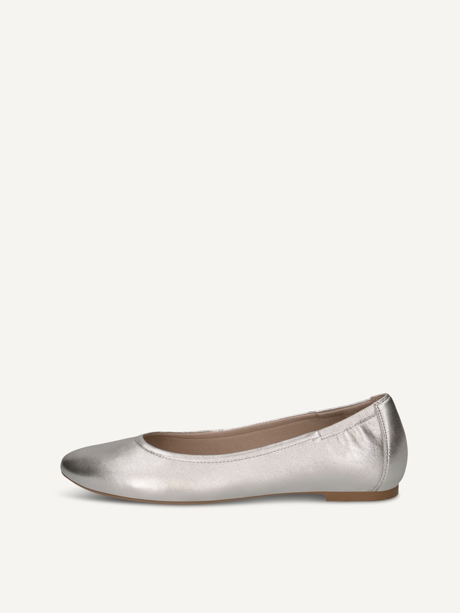 CAPRICE Ballerina, metallic, made of Leather with Block heel, Size 40