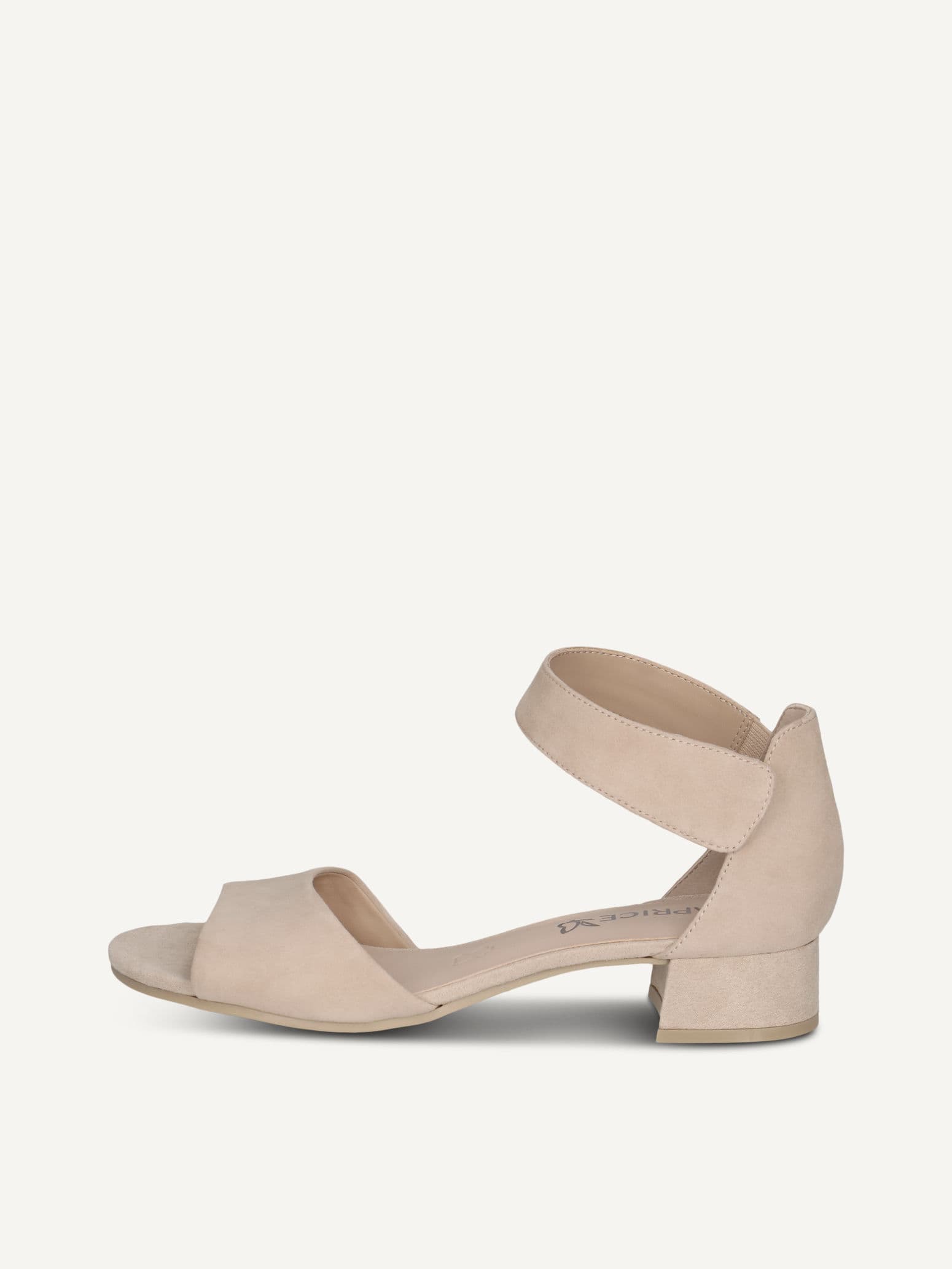 CAPRICE Heeled sandal, beige, made of Leather with Block heel, Size 36