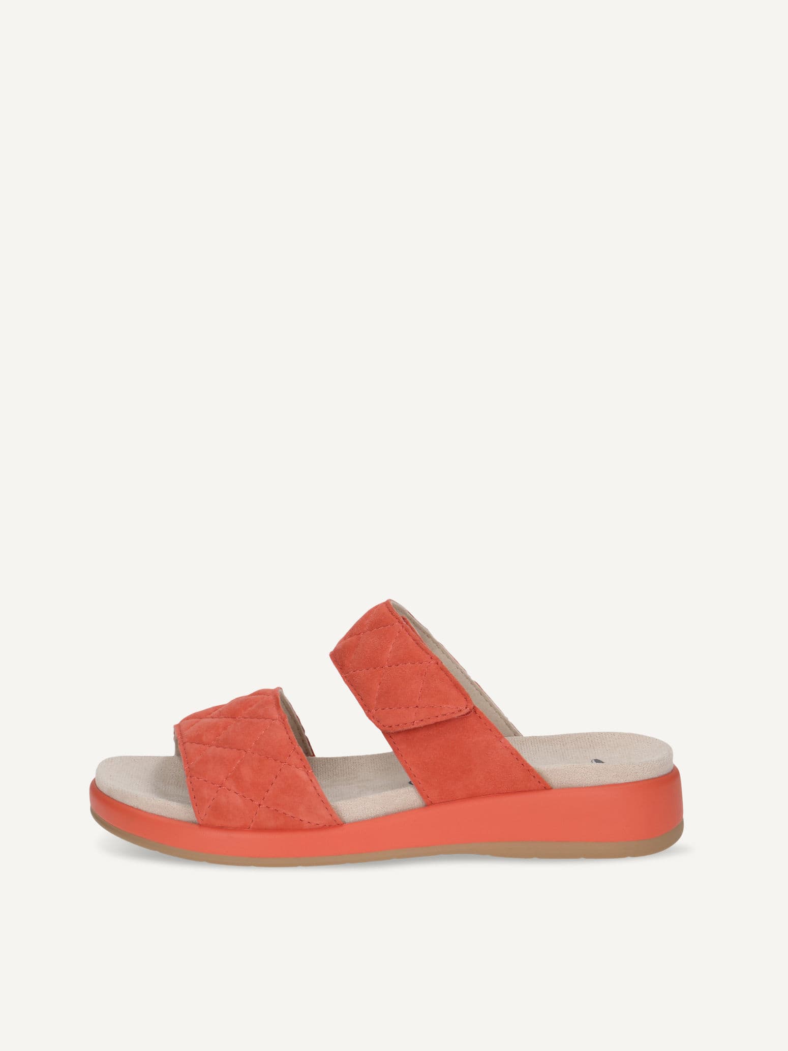 CAPRICE Mule, orange, made of Leather without heel, Size 38