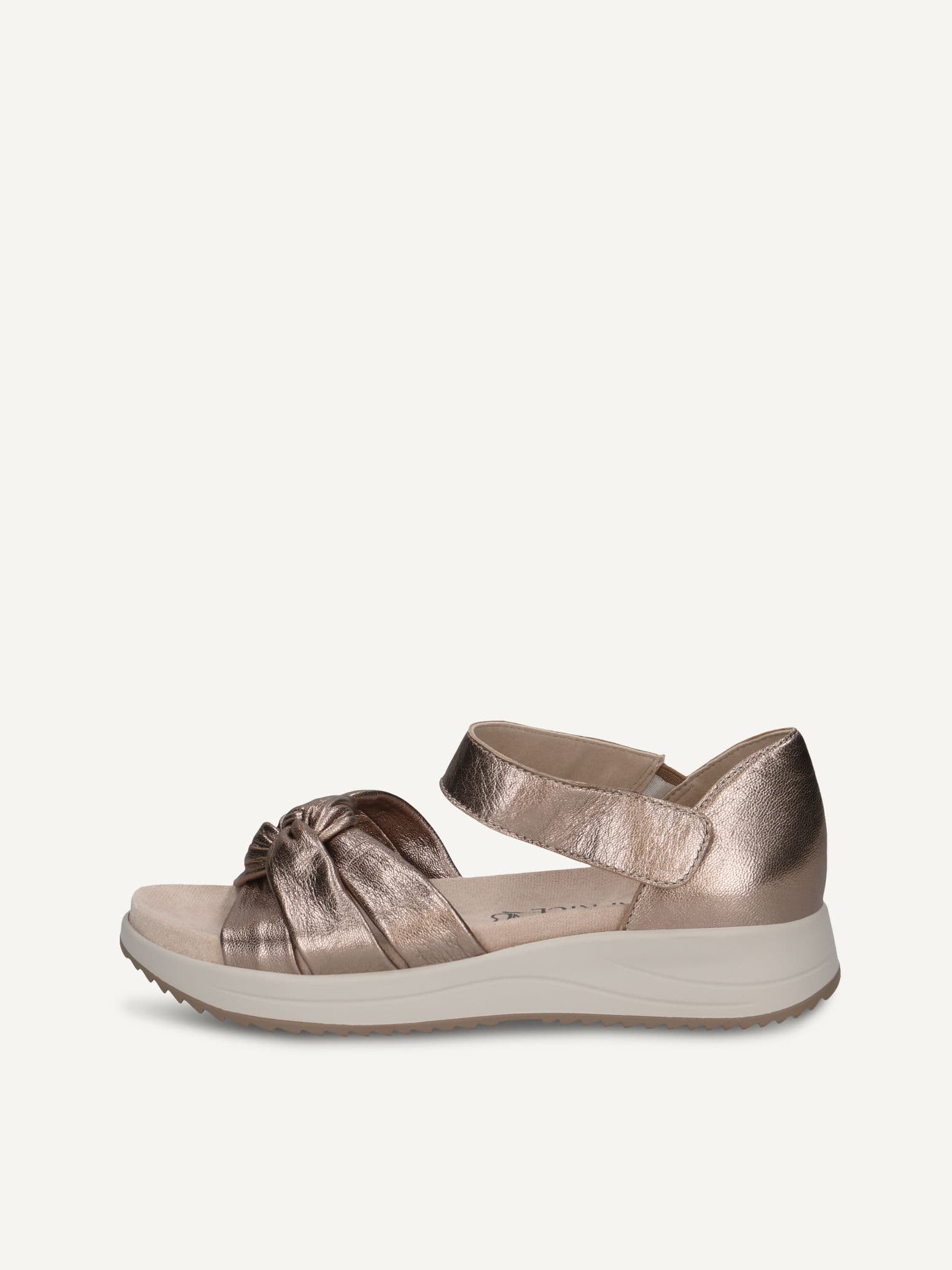CAPRICE Sandal, brown, made of Leather without heel, Size 38