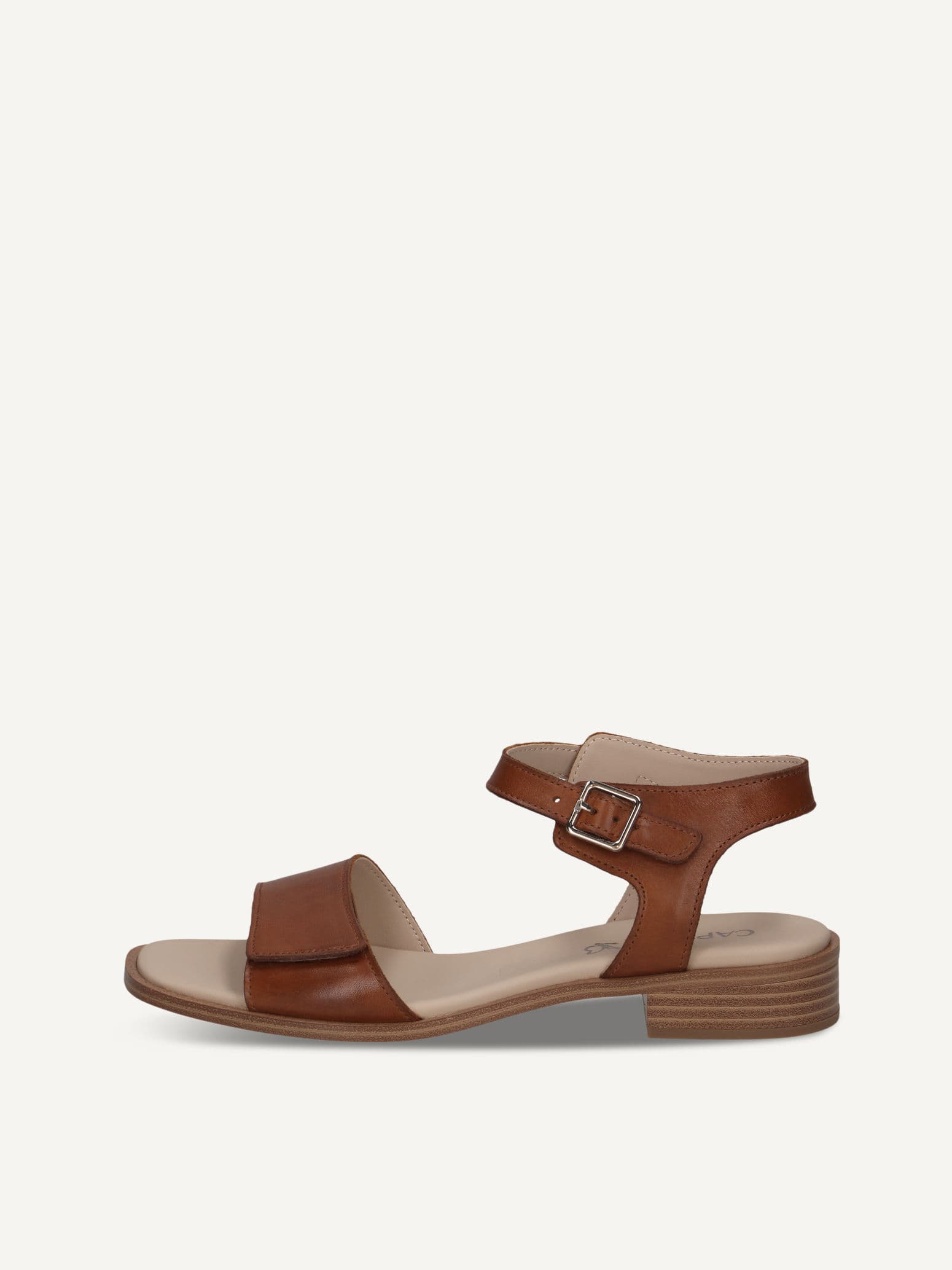 CAPRICE Heeled sandal, brown, made of Leather with Block heel, Size 41