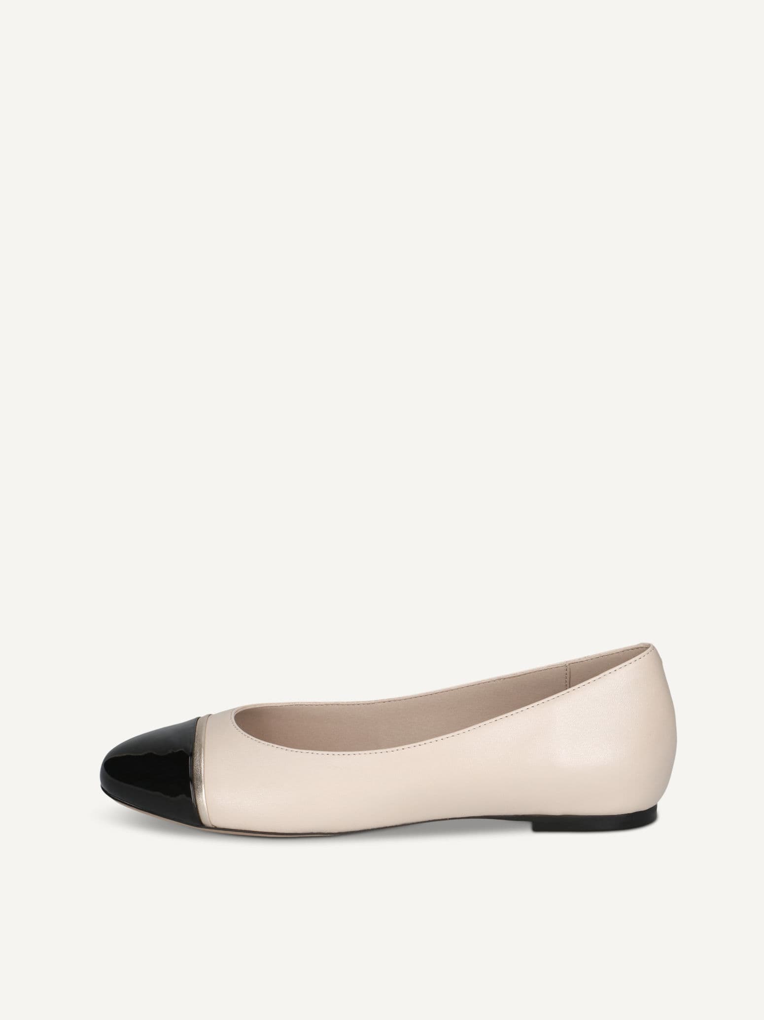 CAPRICE Ballerina, metallic, made of Leather and textile with Block heel, Size 37.5