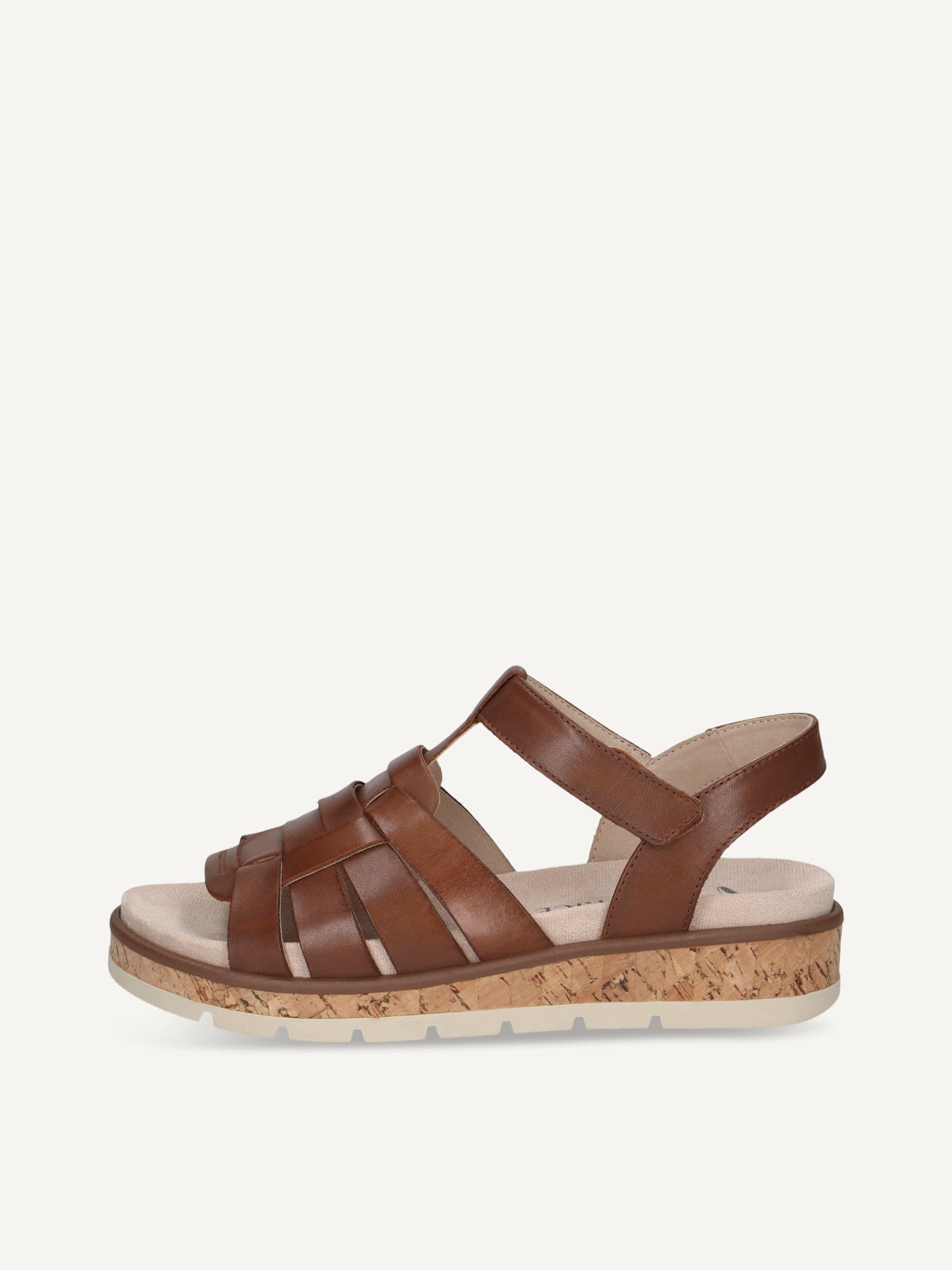 CAPRICE Sandal, brown, made of Leather without heel, Size 37