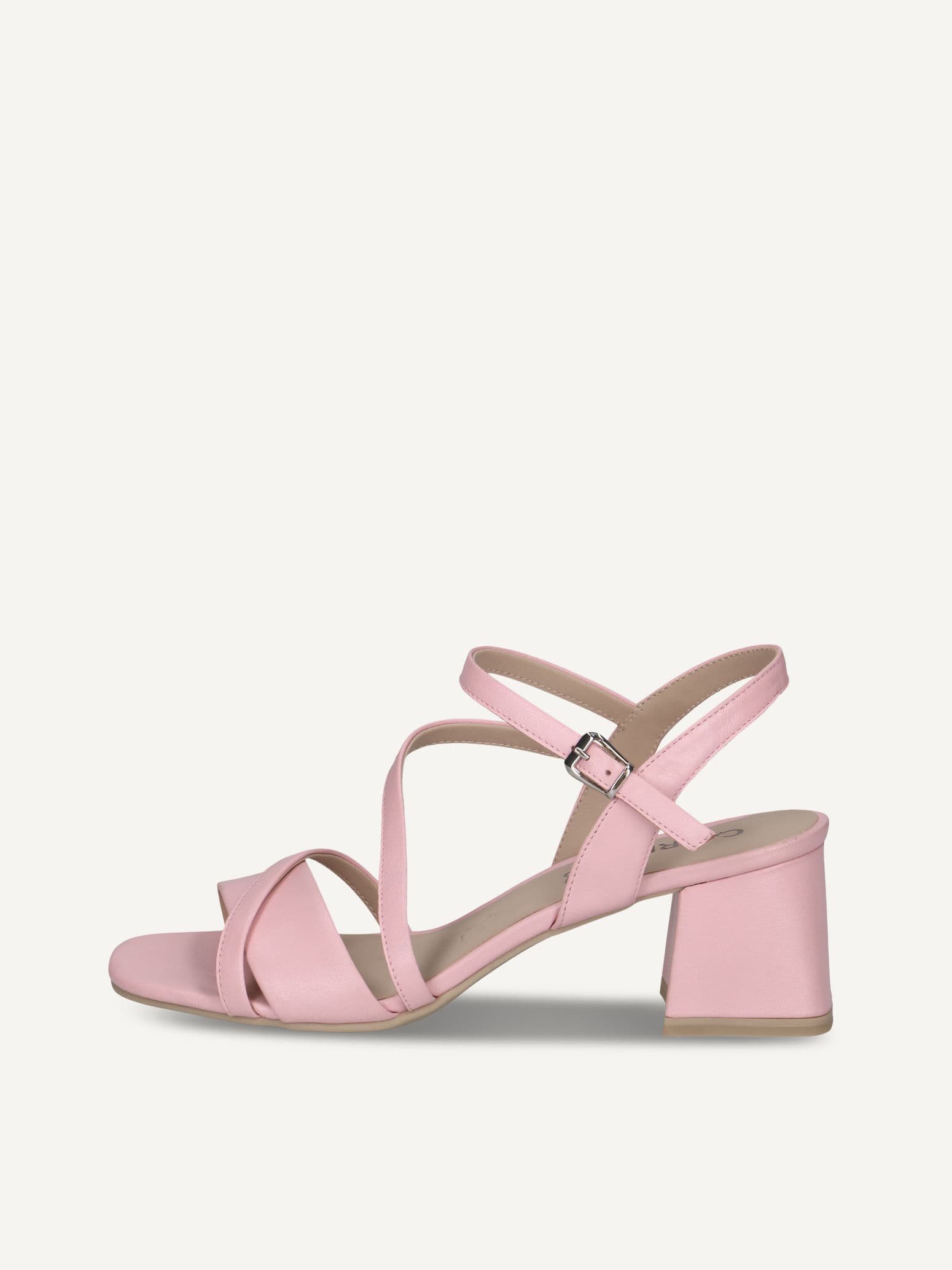 CAPRICE Heeled sandal, rose, made of Leather with Block heel, Size 40