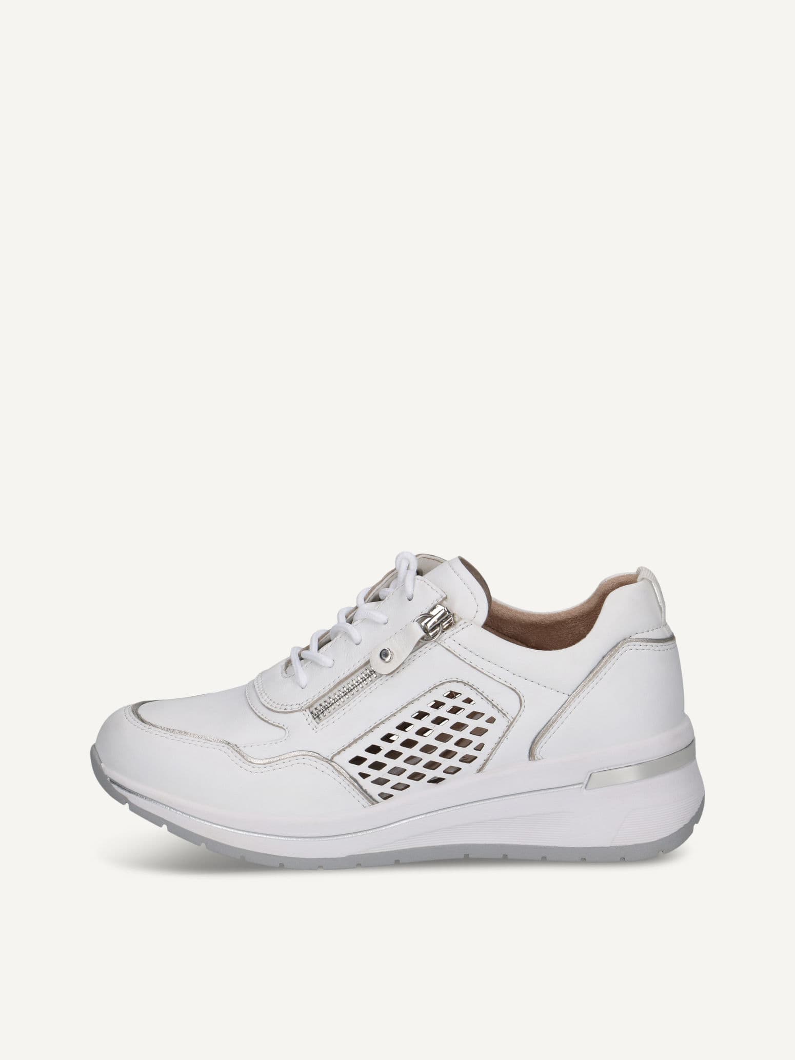 CAPRICE Sneaker, white, made of Leather, Size 37