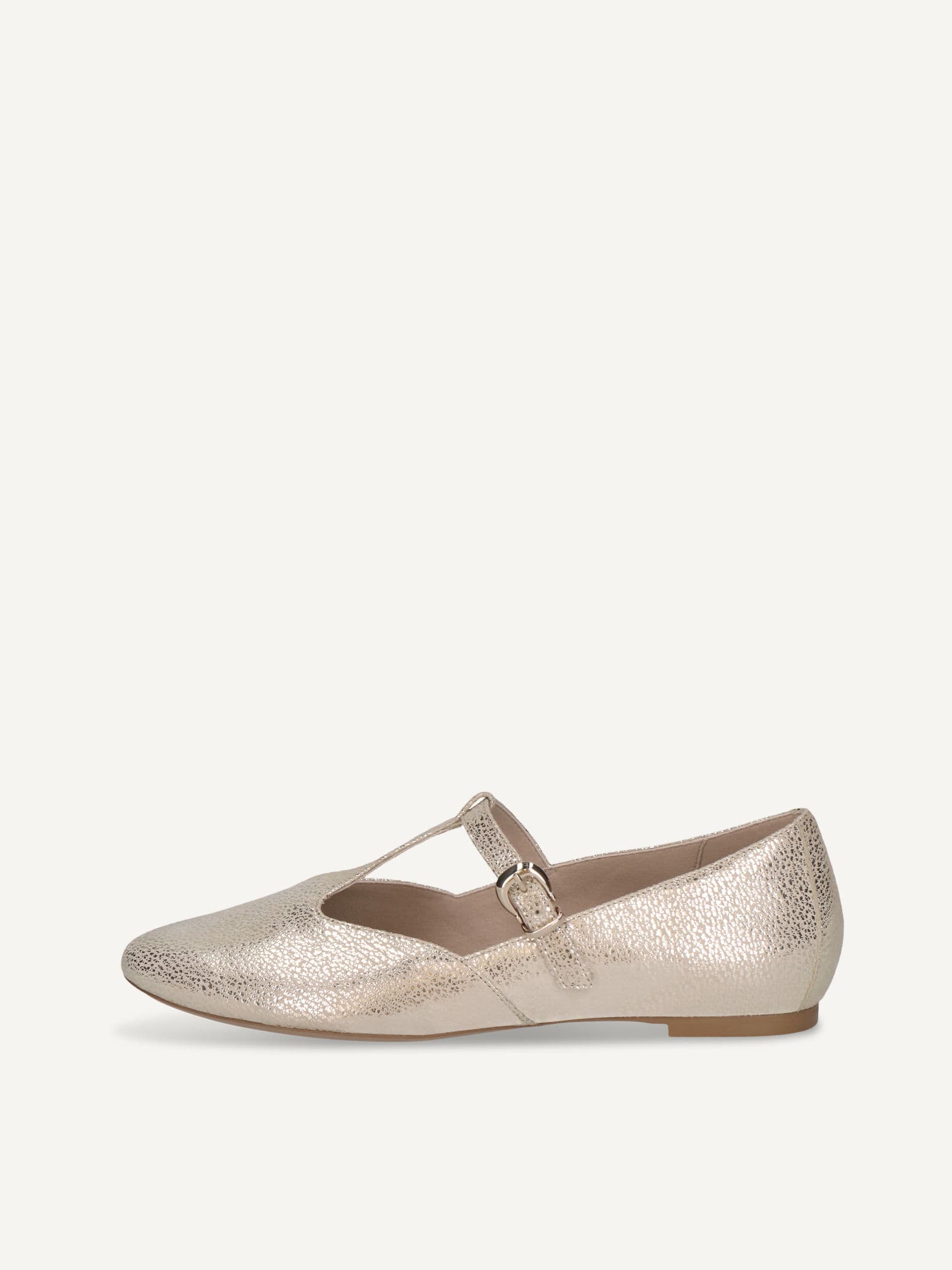 CAPRICE Slipper, gold, made of Leather with Block heel, Size 40