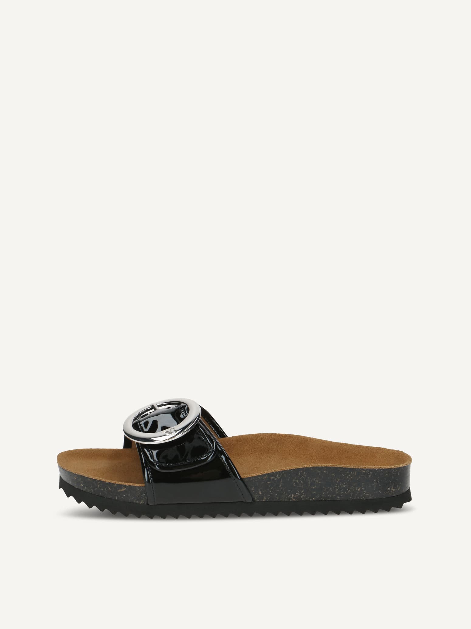CAPRICE Mule, black, made of Leather without heel, Size 39