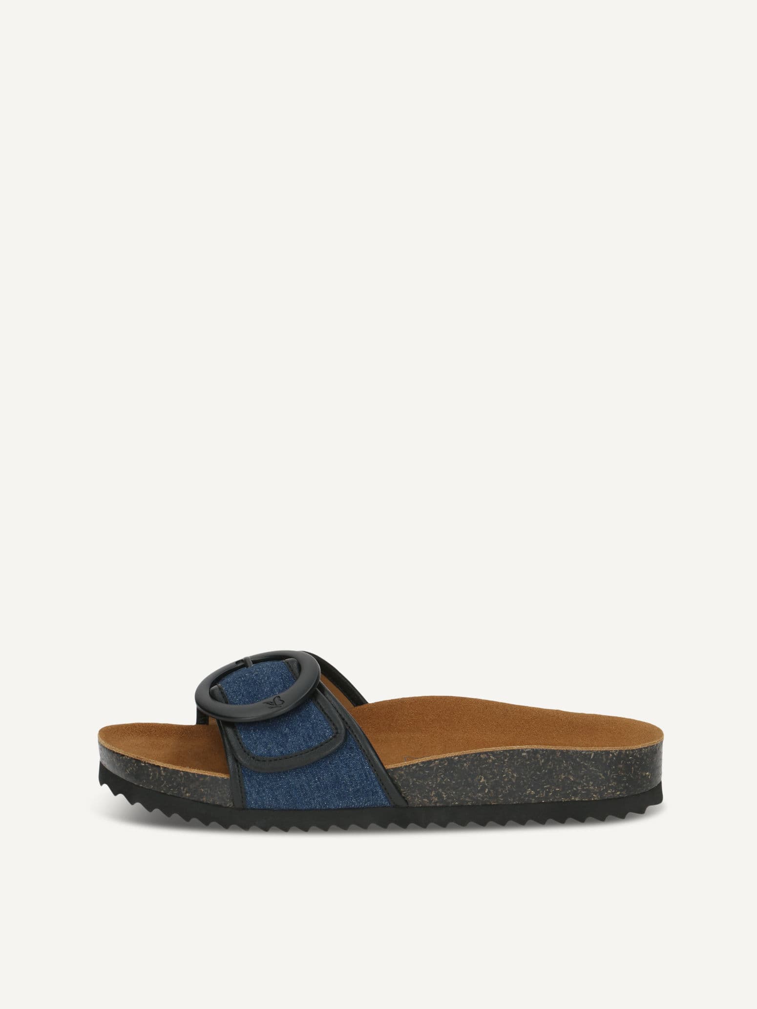 CAPRICE Mule, blue, made of Leather and synthetic without heel, Size 39