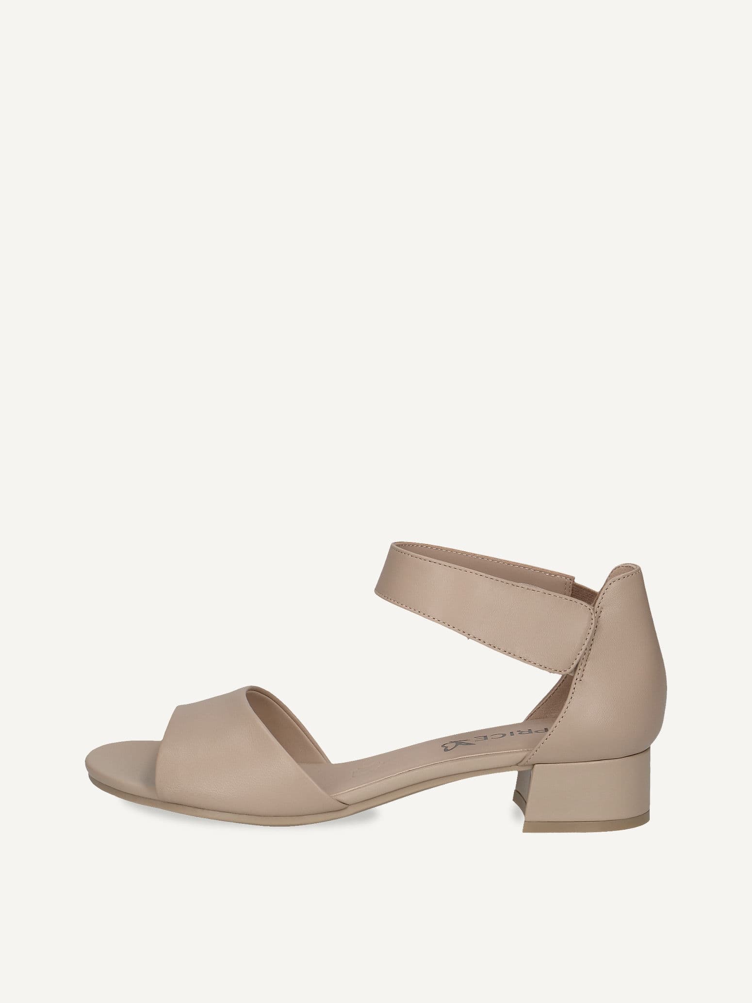 CAPRICE Heeled sandal, beige, made of Leather with Block heel, Size 40