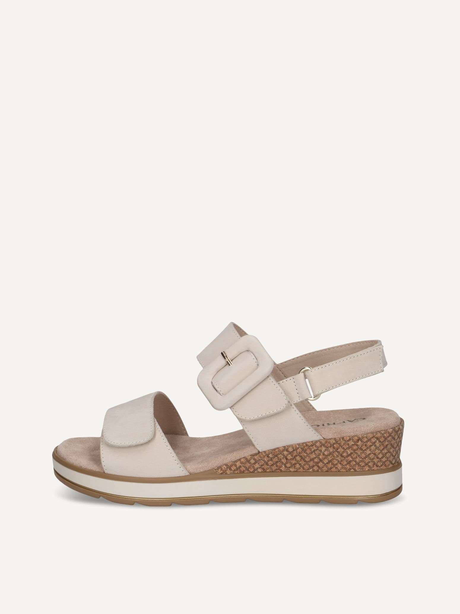 CAPRICE Heeled sandal, white, made of Leather without heel, Size 36