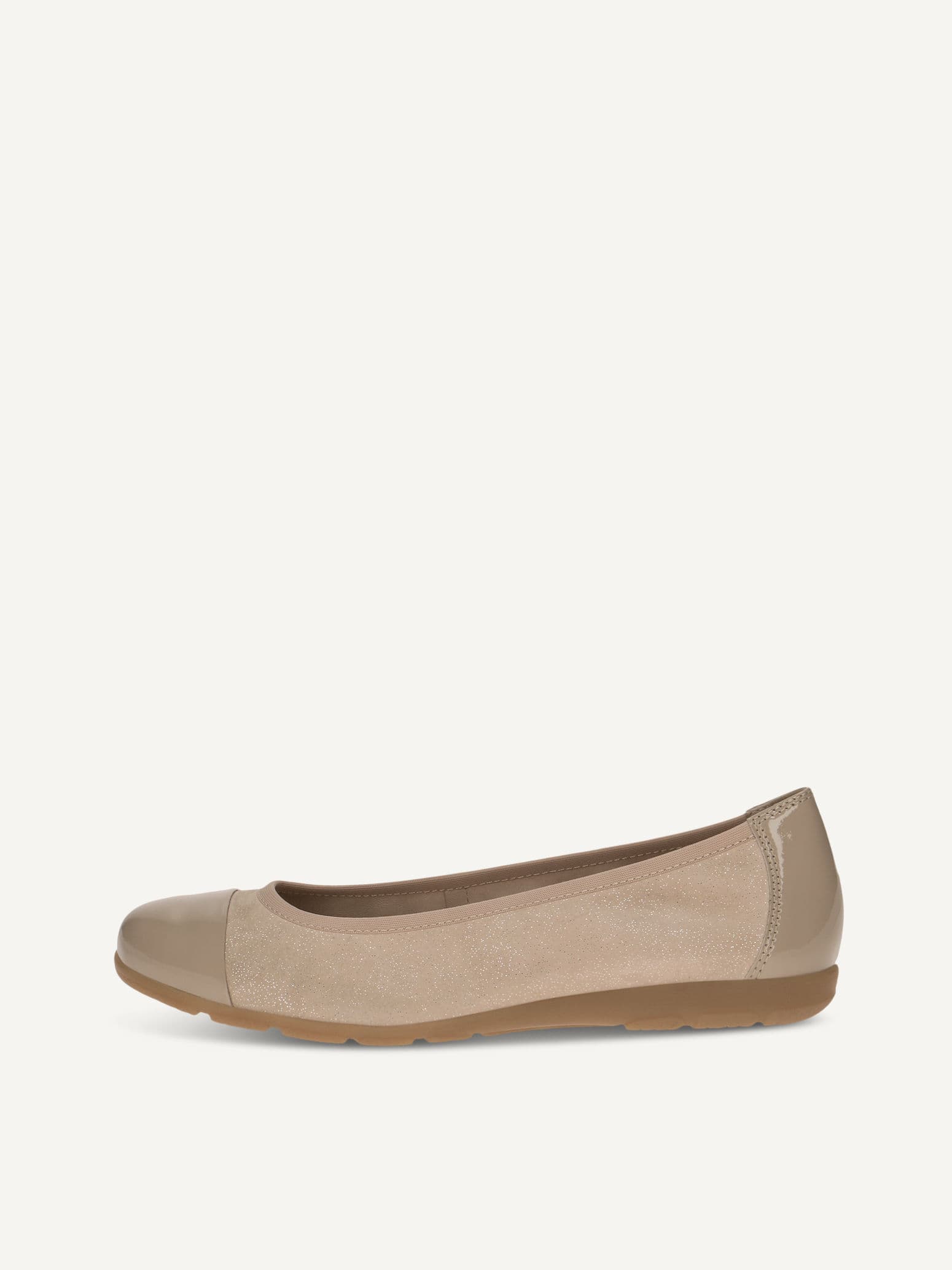 CAPRICE Ballerina, beige, made of Leather, Size 37