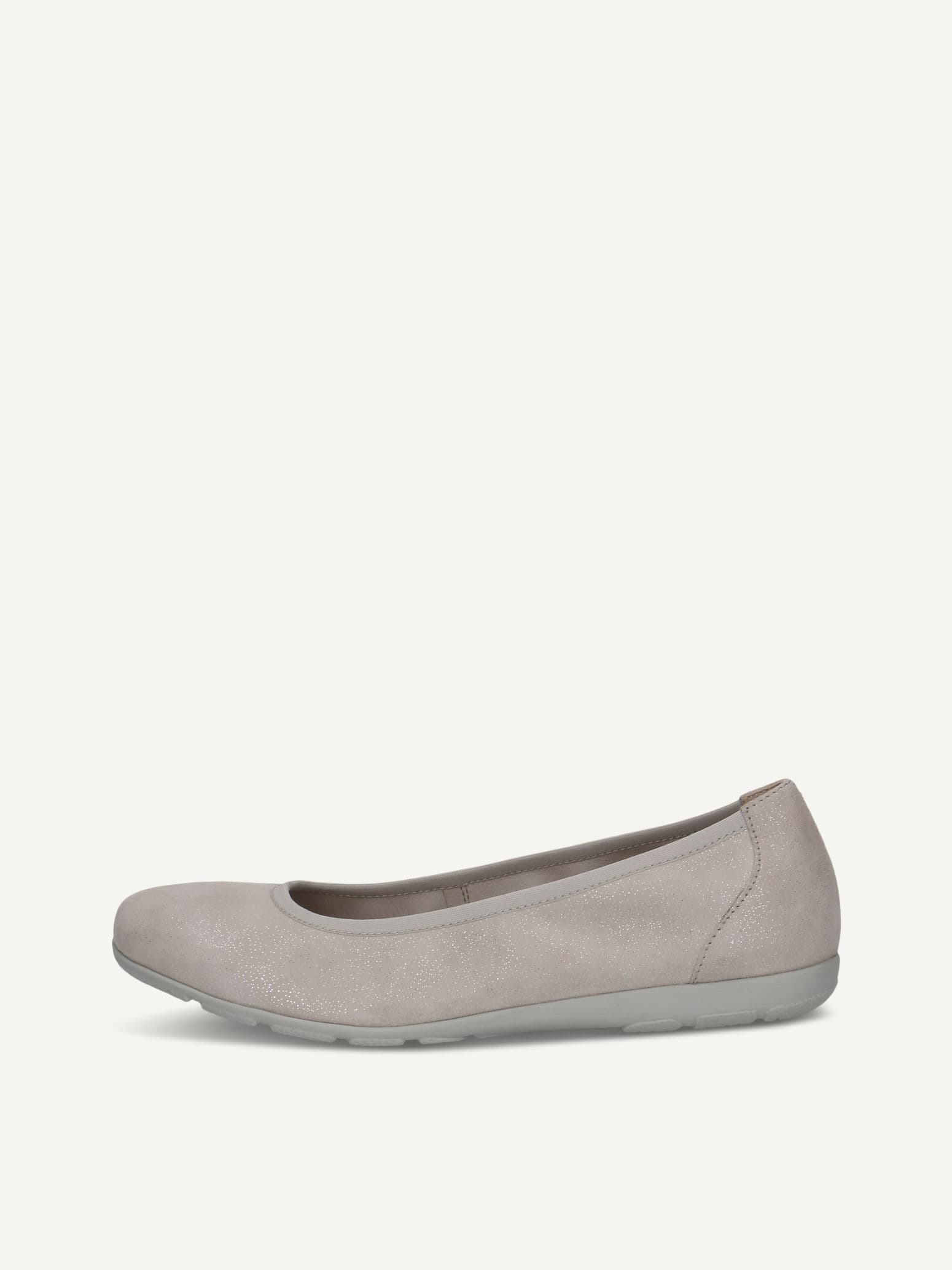 CAPRICE Ballerina, grey, made of Leather, Size 40