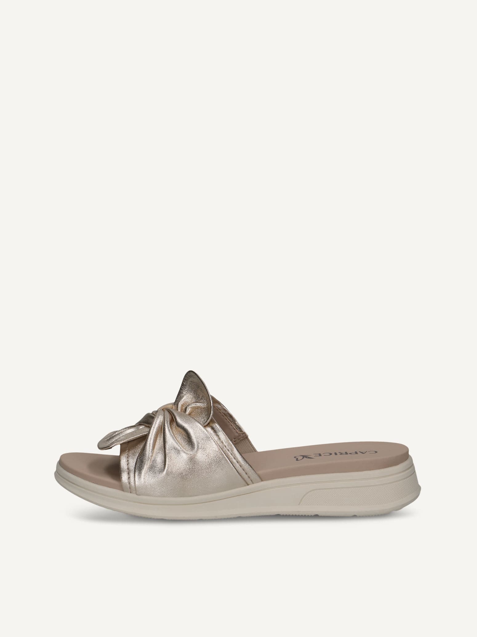 CAPRICE Mule, metallic, made of Leather without heel, Size 36