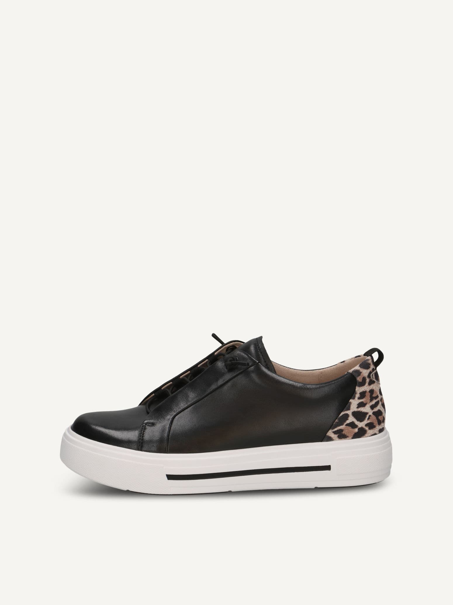 CAPRICE Sneaker, black, made of Leather, Size 37.5