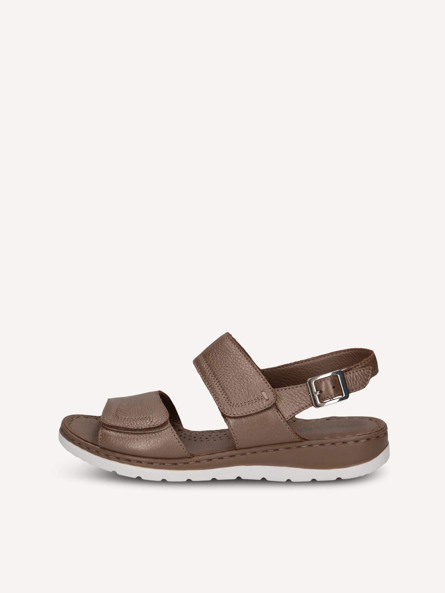 CAPRICE Heeled sandal, brown, made of Leather without heel, Size 39