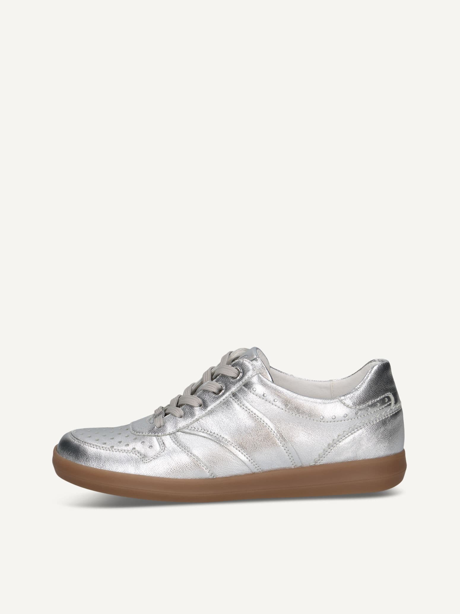 CAPRICE Sneaker, metallic, made of Leather and textile, Size 40.5