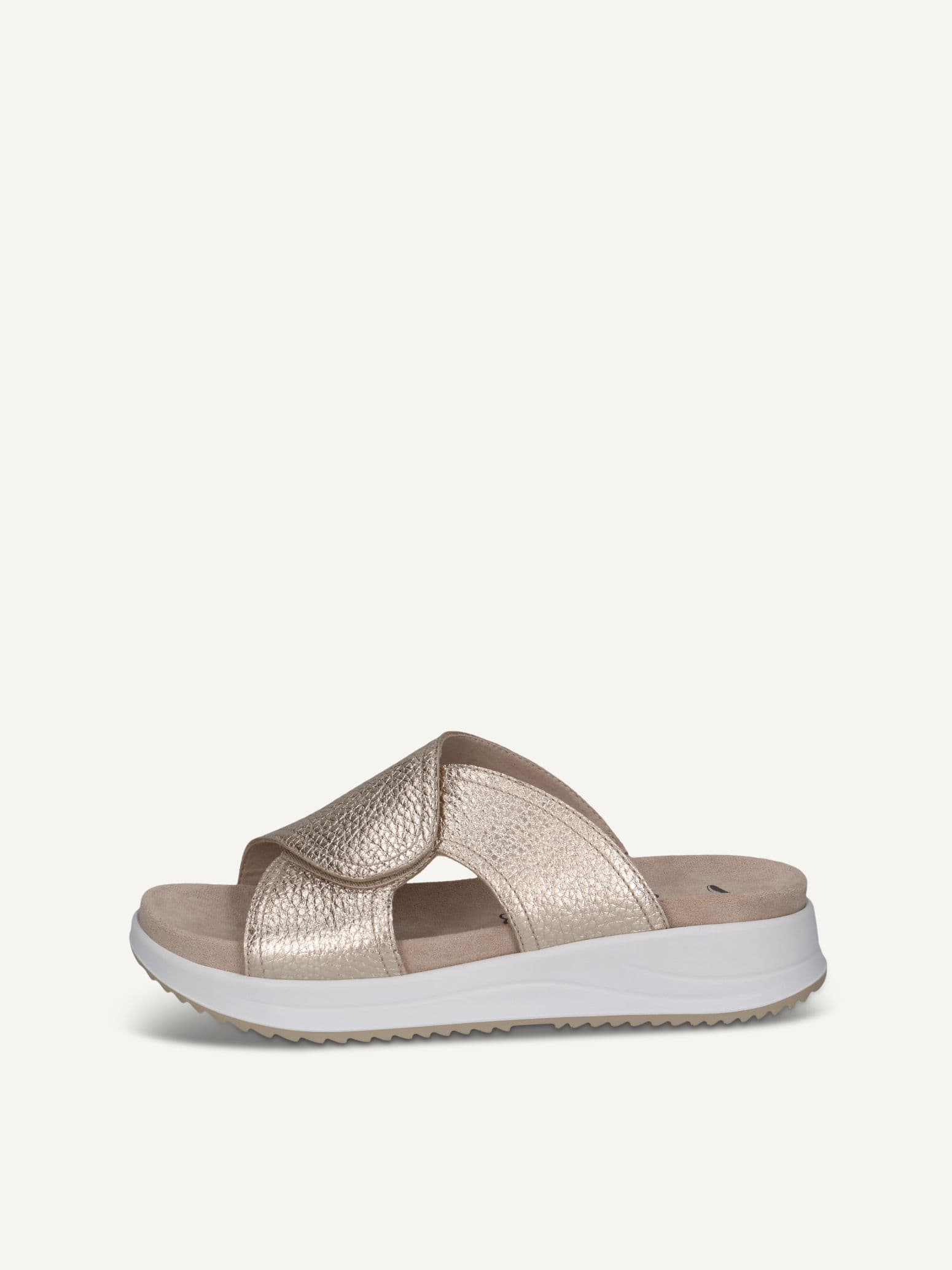 CAPRICE Mule, metallic, made of Leather without heel, Size 41