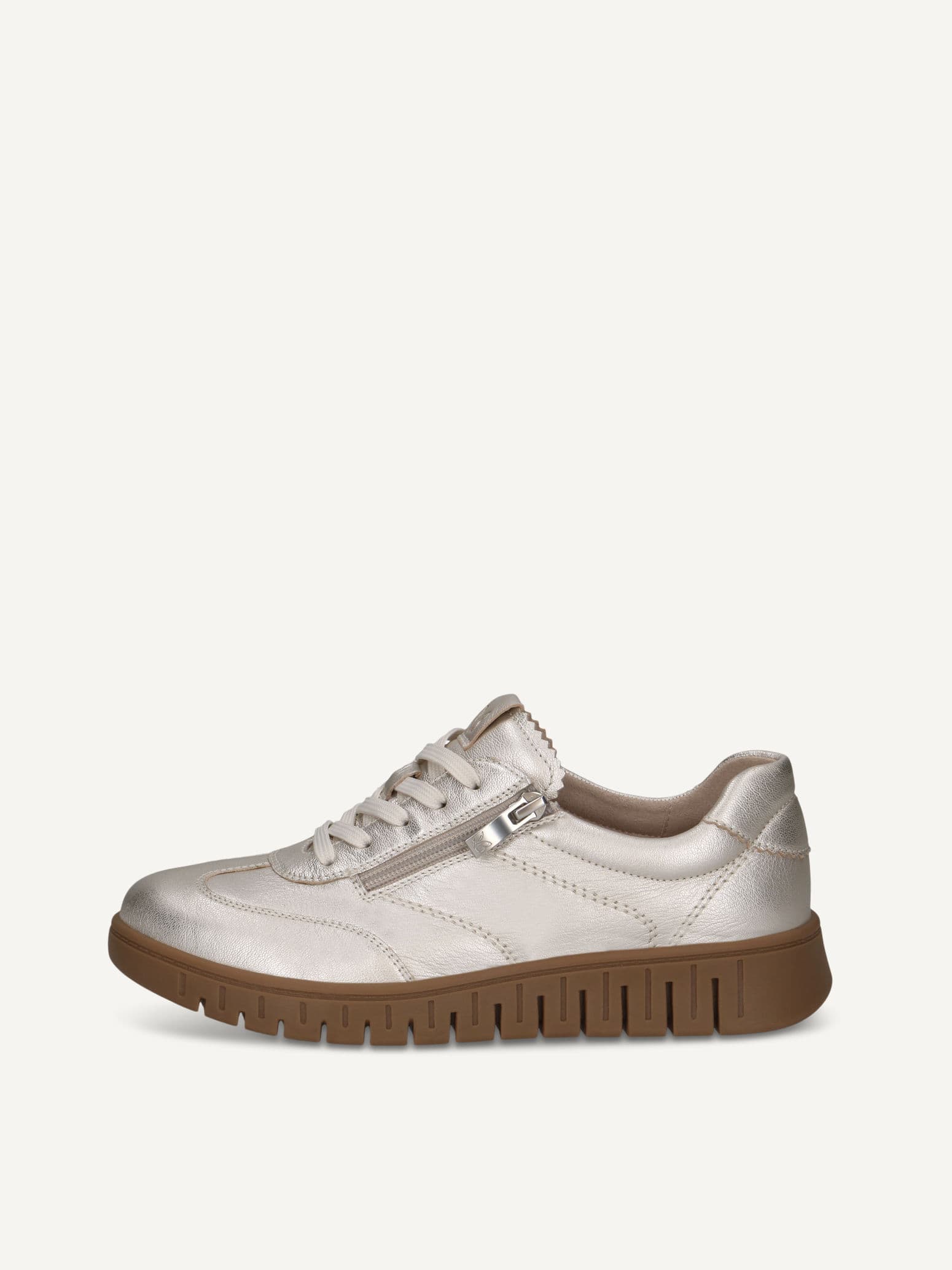 CAPRICE Sneaker, metallic, made of Leather, Size 41