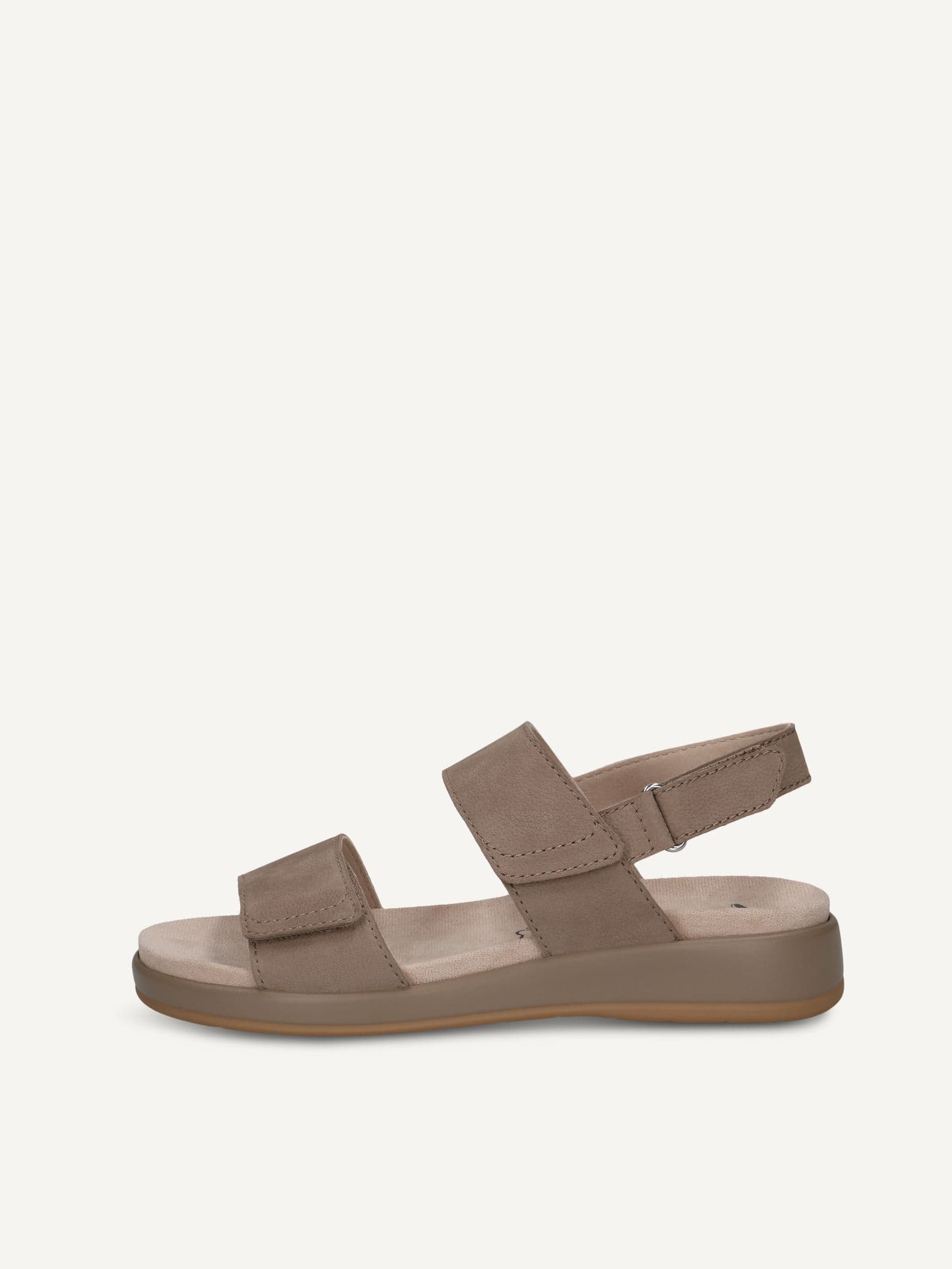 CAPRICE Sandal, beige, made of Leather without heel, Size 36