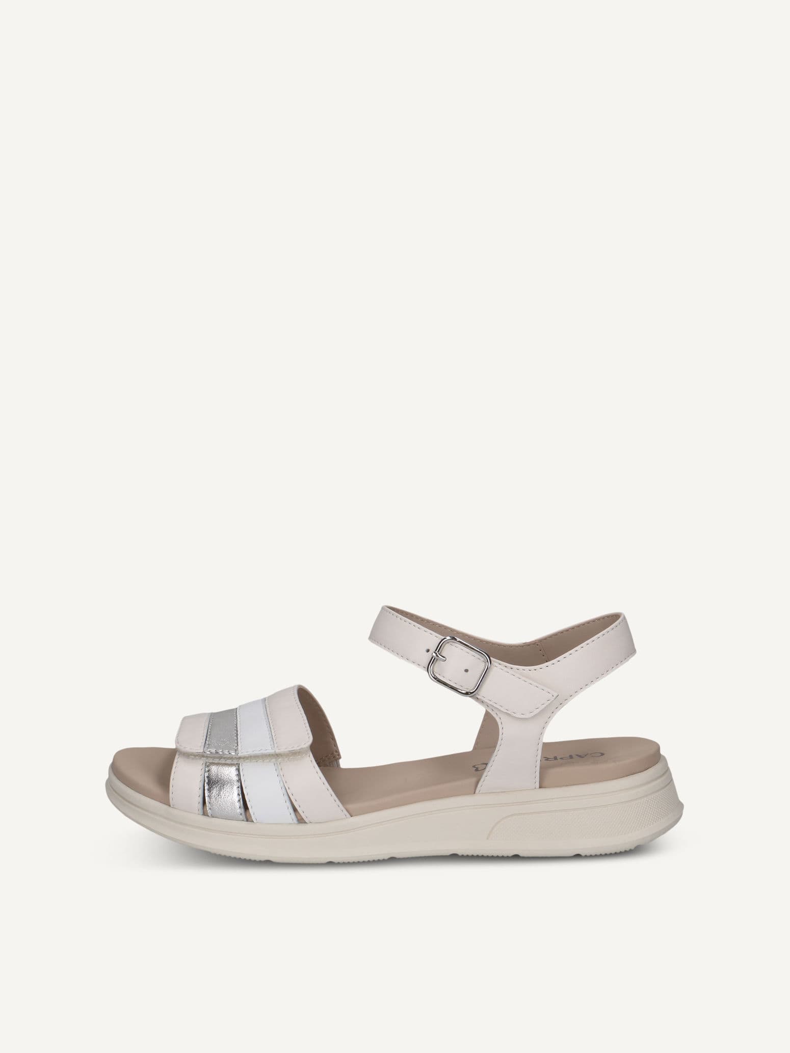 CAPRICE Sandal, yellow, made of Leather without heel, Size 41