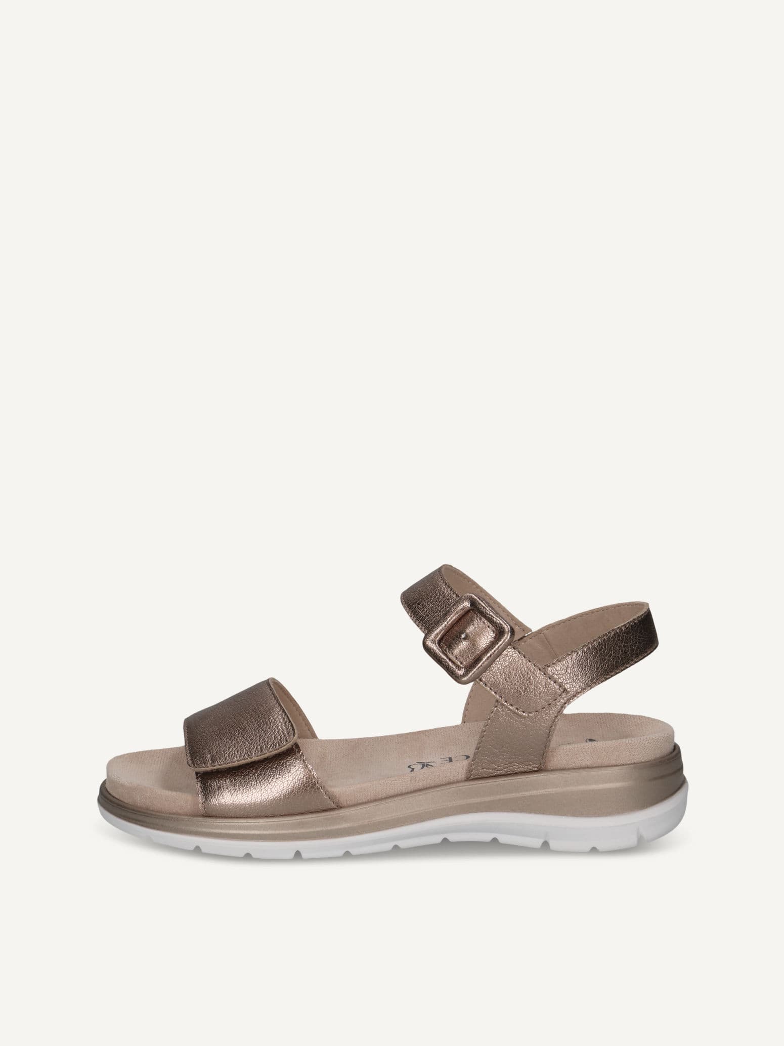 CAPRICE Sandal, brown, made of Leather without heel, Size 40